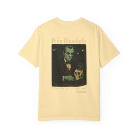 Ghoulada Vintage-Inspired Graphic T-Shirt: Unisex, Casual Wear, Perfect for Halloween, Beach Parties, and Everyday Style, Retro Art