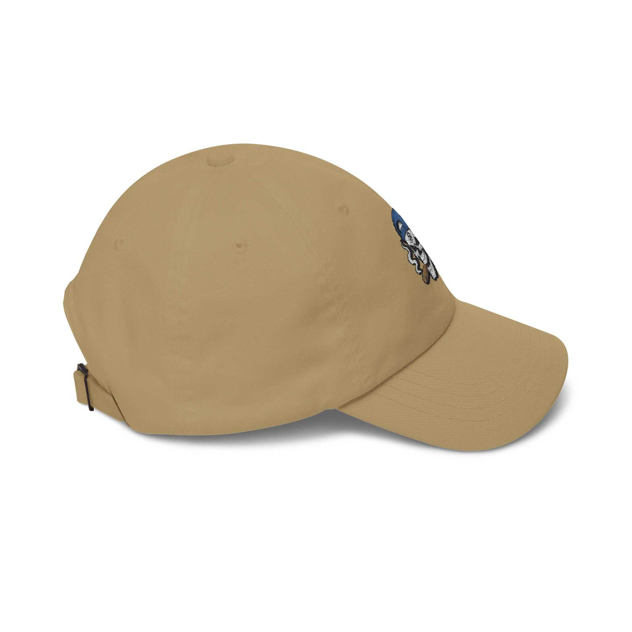 Skull With Cigar Dad Cap — Retro Embroidered Baseball Hat