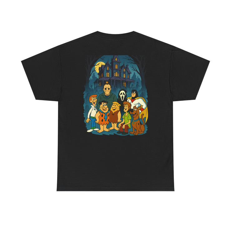 Tee Shirt Mashup Saturday Morning Cartoons and Horror Legends