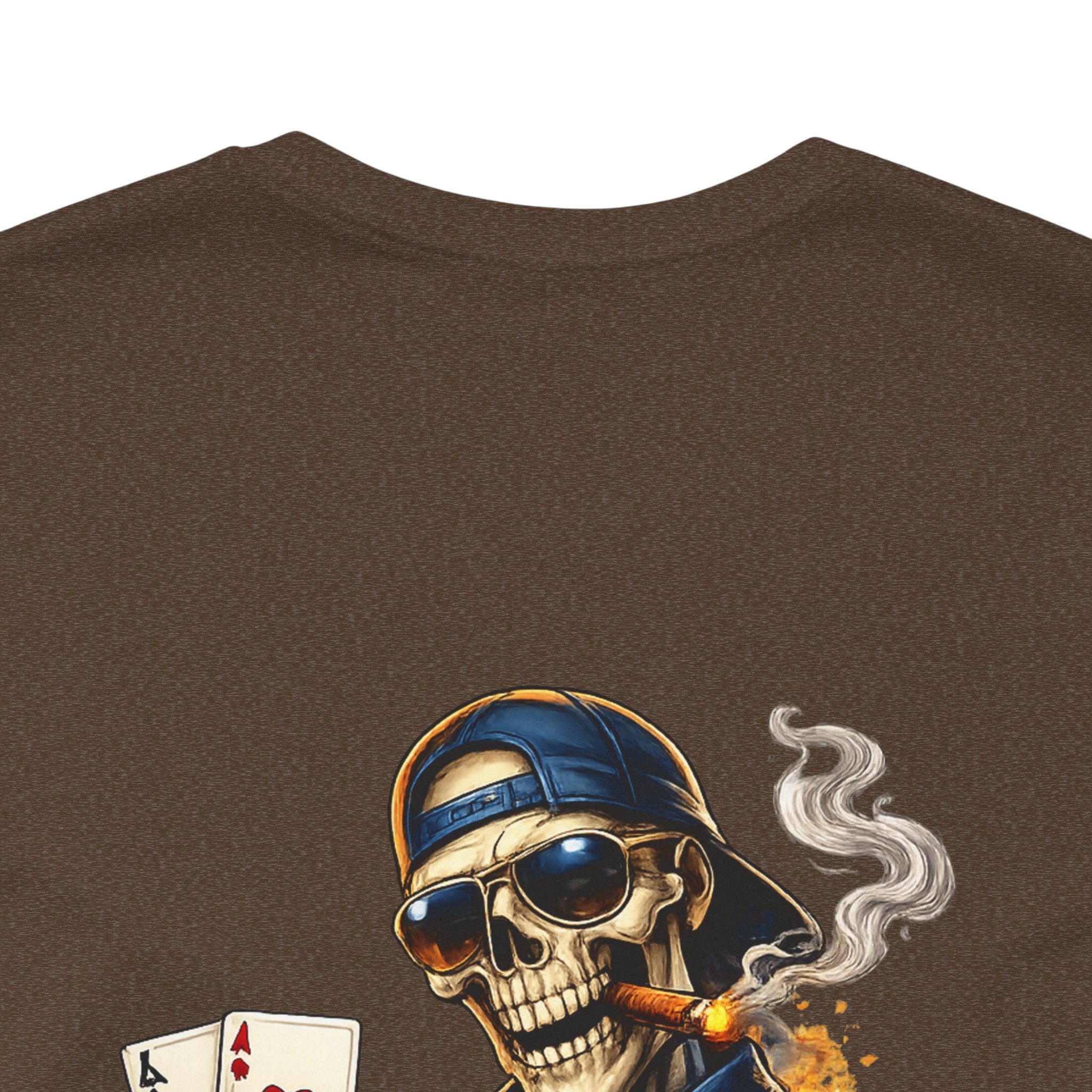 Poker Skeleton Tee — 'Ace' Skull Gambler Graphic T-Shirt