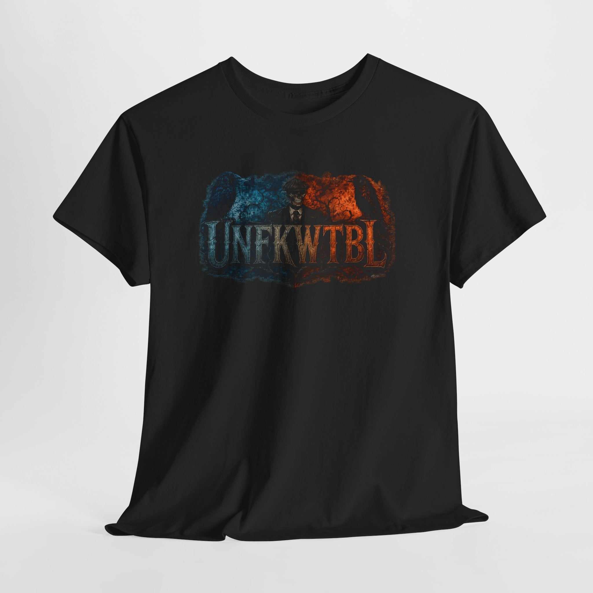 Dark Cosmic Slenderman Tee – 'UNFKWTBL' Horror Graphic Shirt