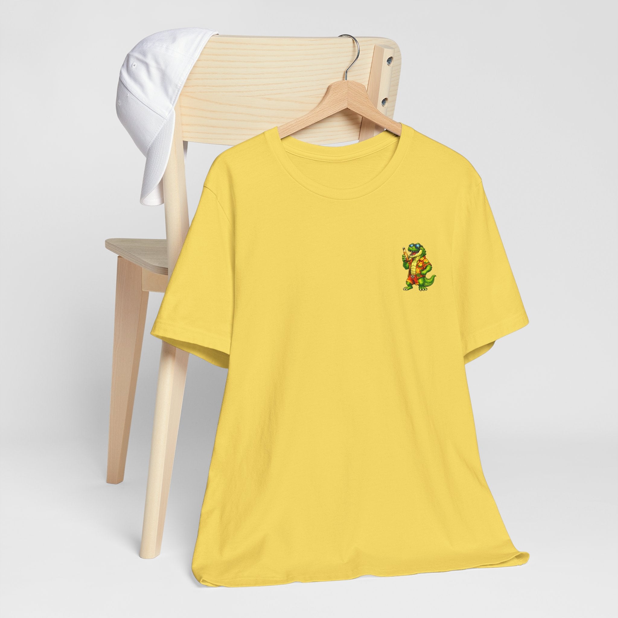 Vacation Party Tee — "This Is Why We Vacation" Tropical Shark & Gator Graphic Shirt