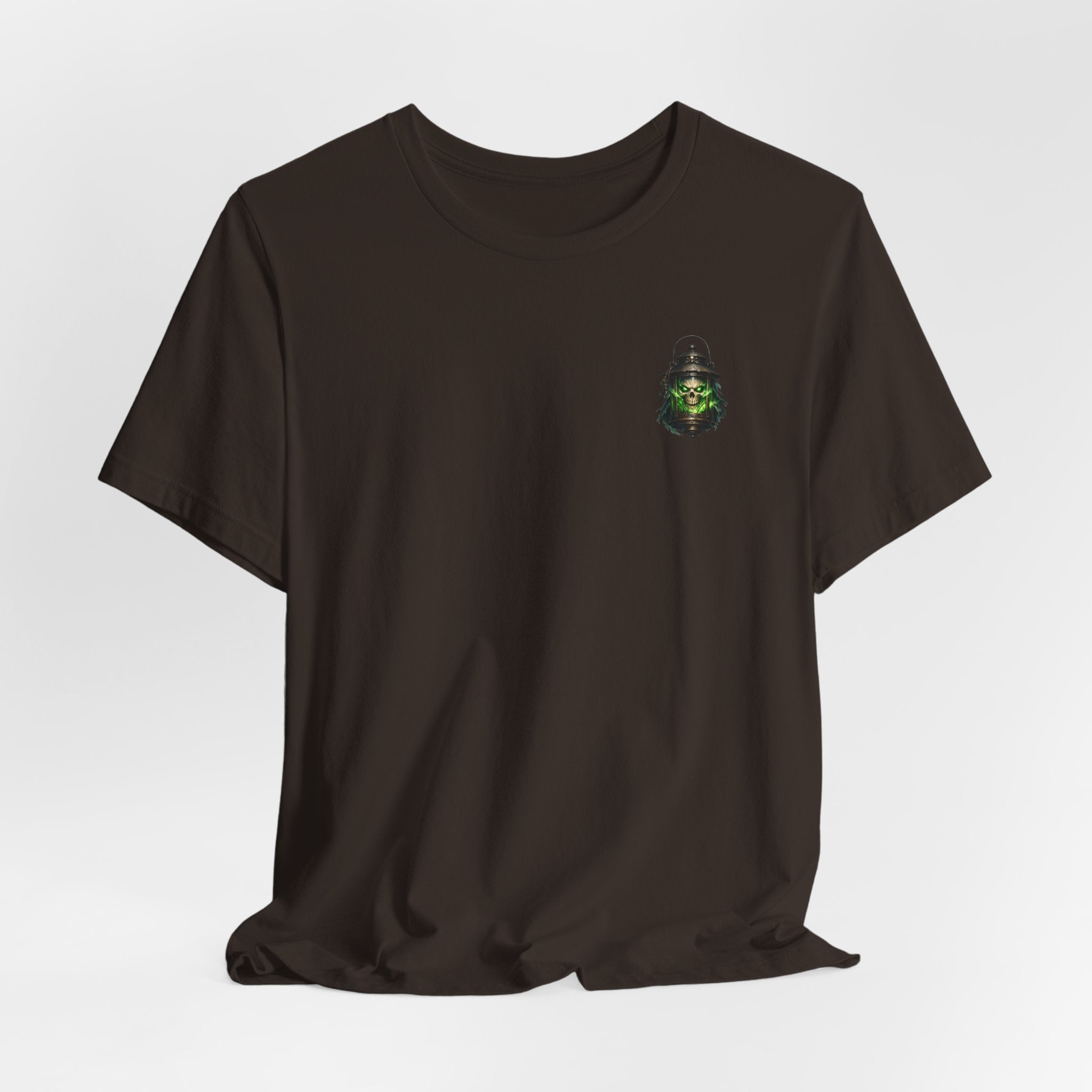 Grim Lantern Skull Tee — Gothic Horror Graphic T-Shirt