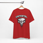 Skull Graphic T-Shirt - UNFKWTBL Gothic Drip Logo Tee