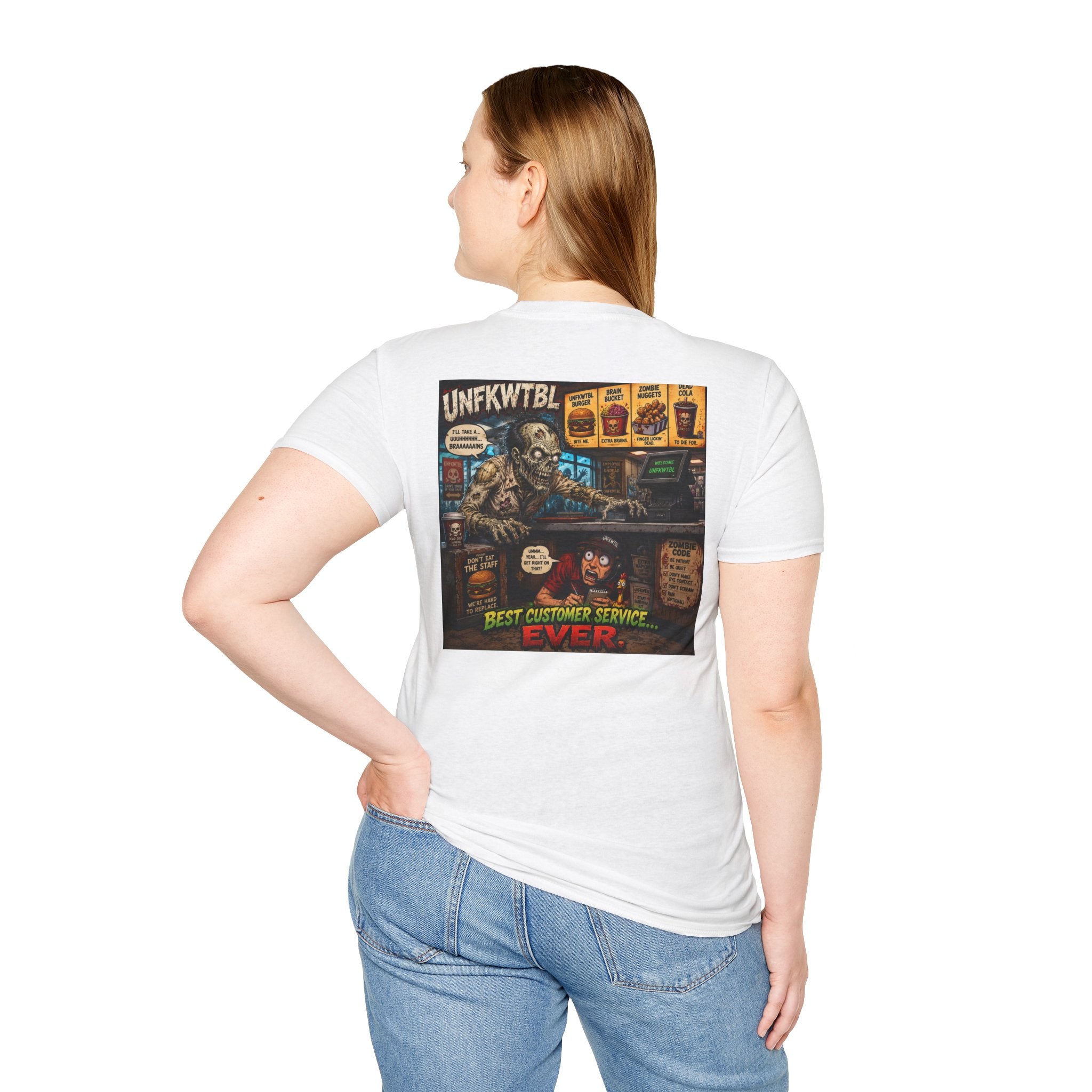 Vintage T-Shirt — "Zombie Wants Fast Food" Band Graphic