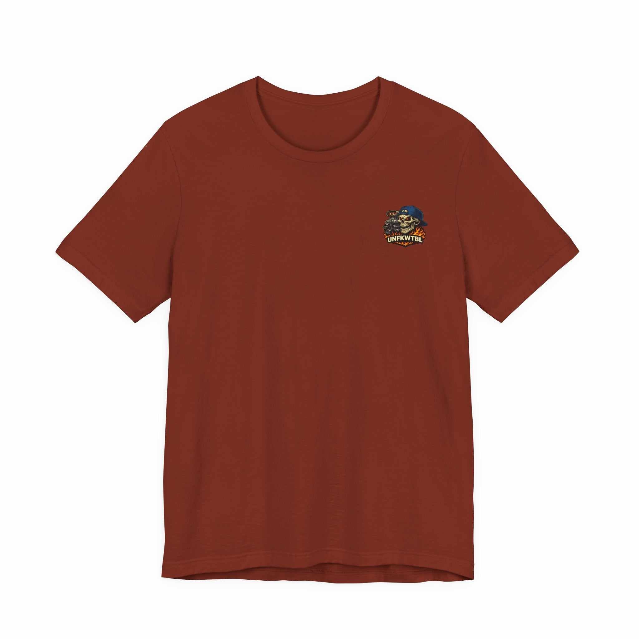 Burnout Skull Muscle Car Tee — "Still Burnin' Rubber" Graphic T-Shirt