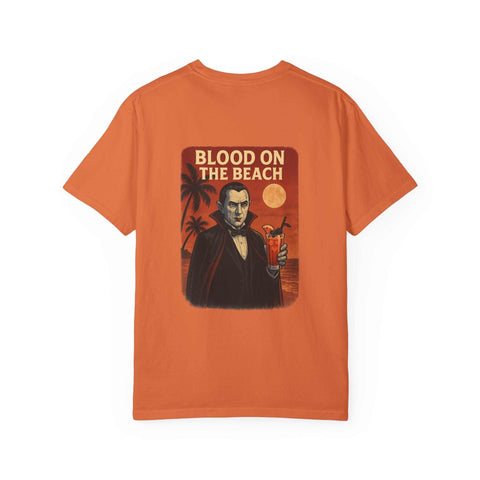 DRACULA Beach Horror Unisex T-shirt, Vintage Vampire Tee, Summer Apparel, Halloween Gift, Beach Party Wear, Unisex Graphic Shirt