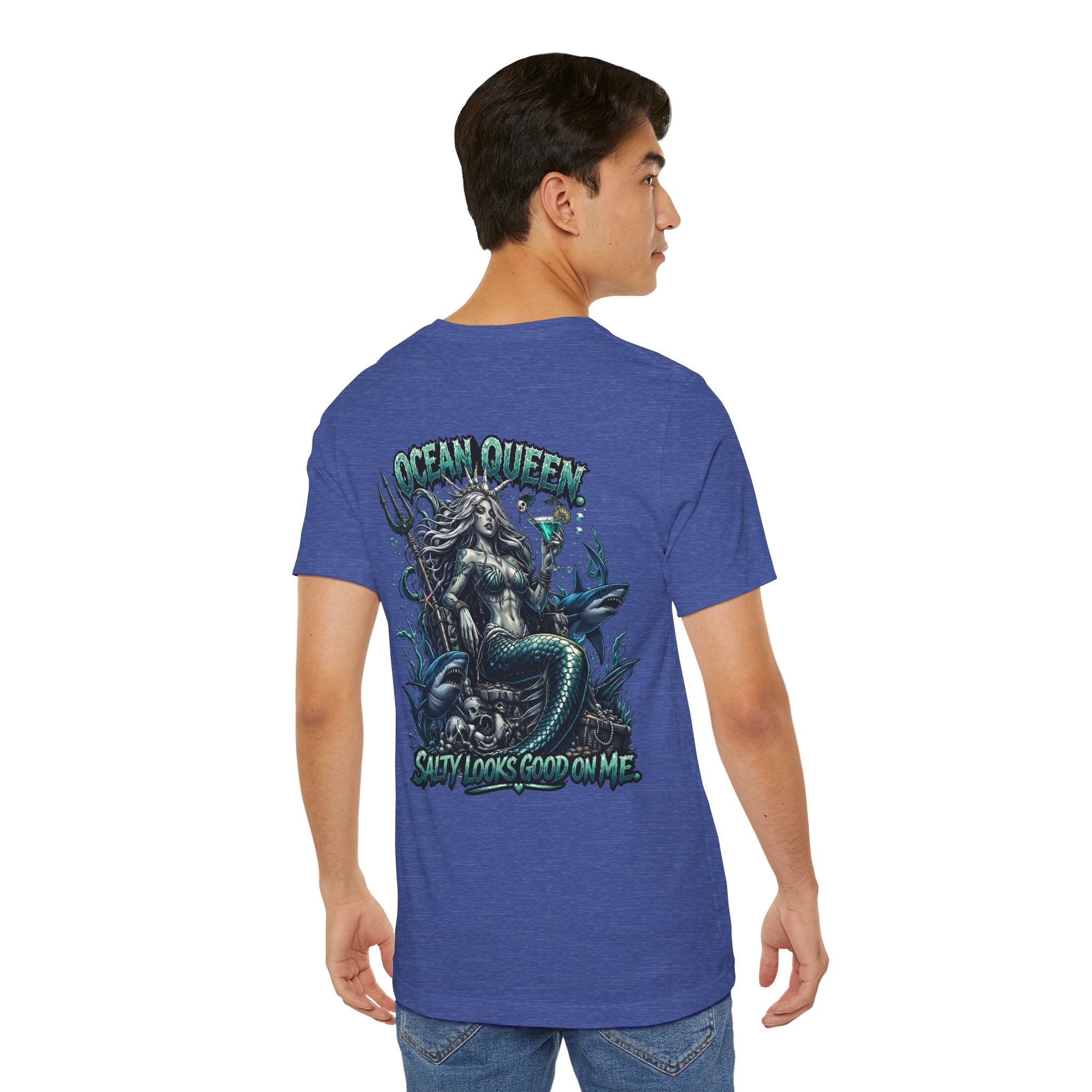 Ocean Queen Mermaid Tee — 'Ocean Queen' Graphic Short Sleeve Shirt