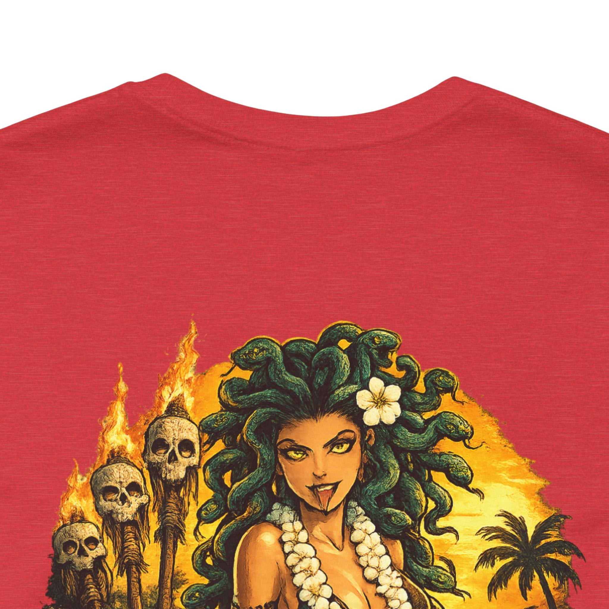 T-Shirt — Vintage Hawaiian Pinup “Look If You Dare” Tropical Surf Tee