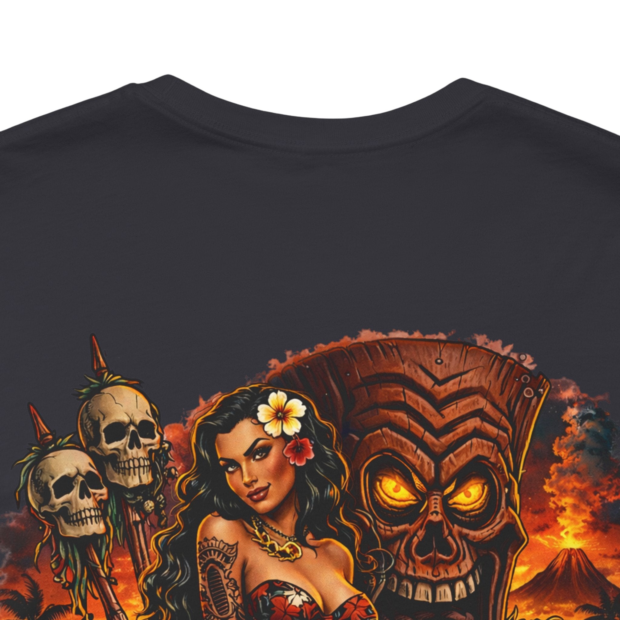 Tiki Horror Tee - "What Happens Here... Owns You" Graphic T-Shirt