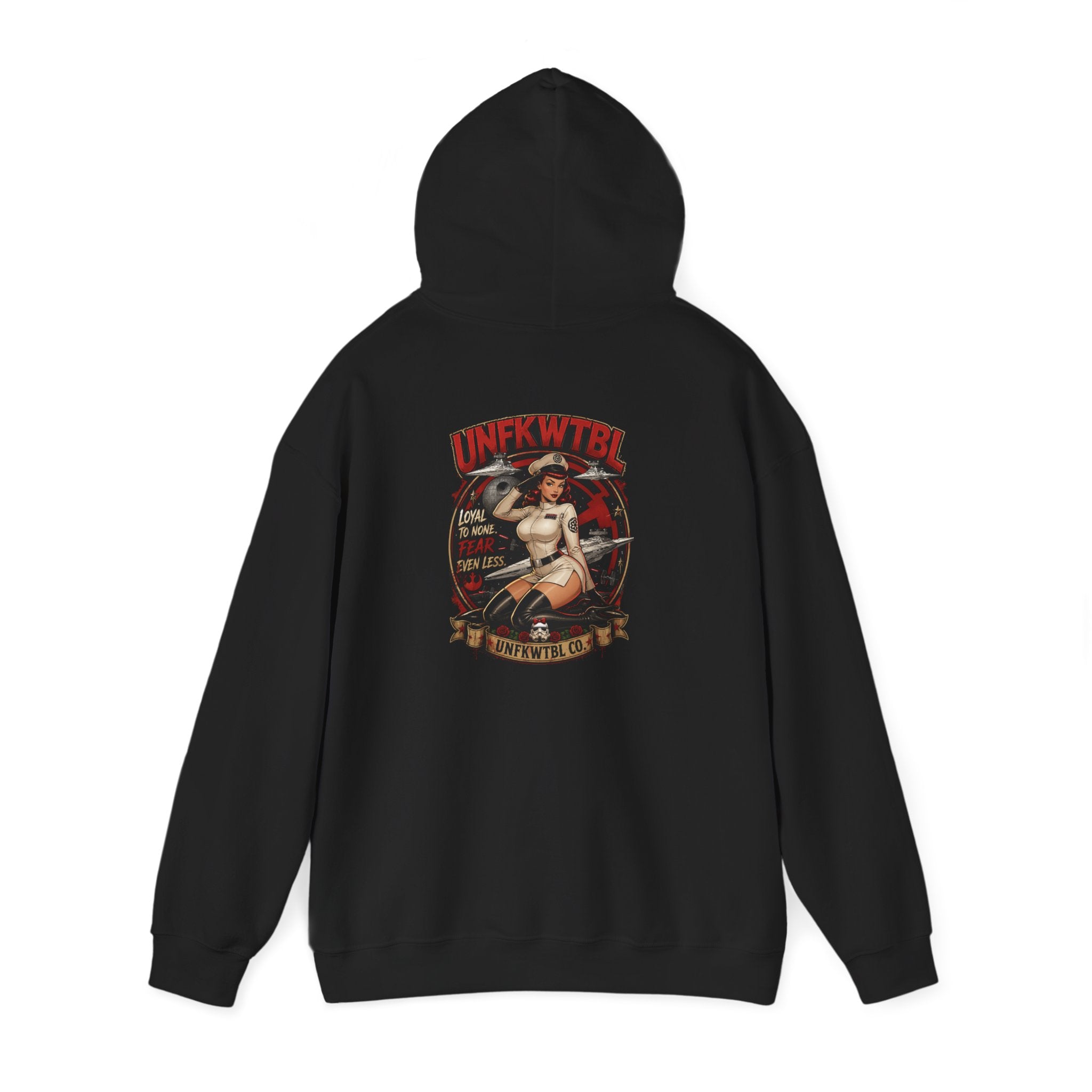 Pinup Nurse Graphic Hoodie – Vintage Tattoo Style Medical Crewneck