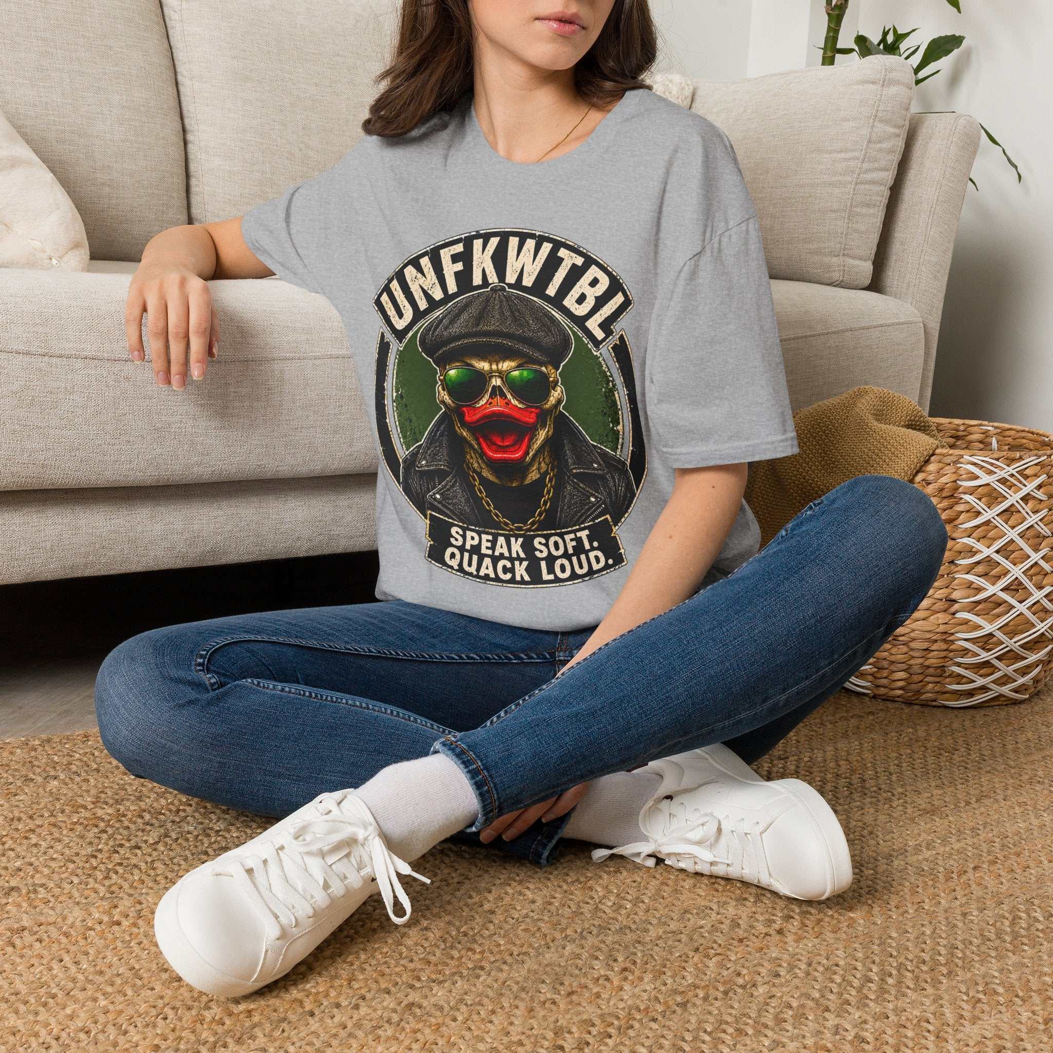 Duck Skull Speak Soft, Quack Loud Vintage Tee