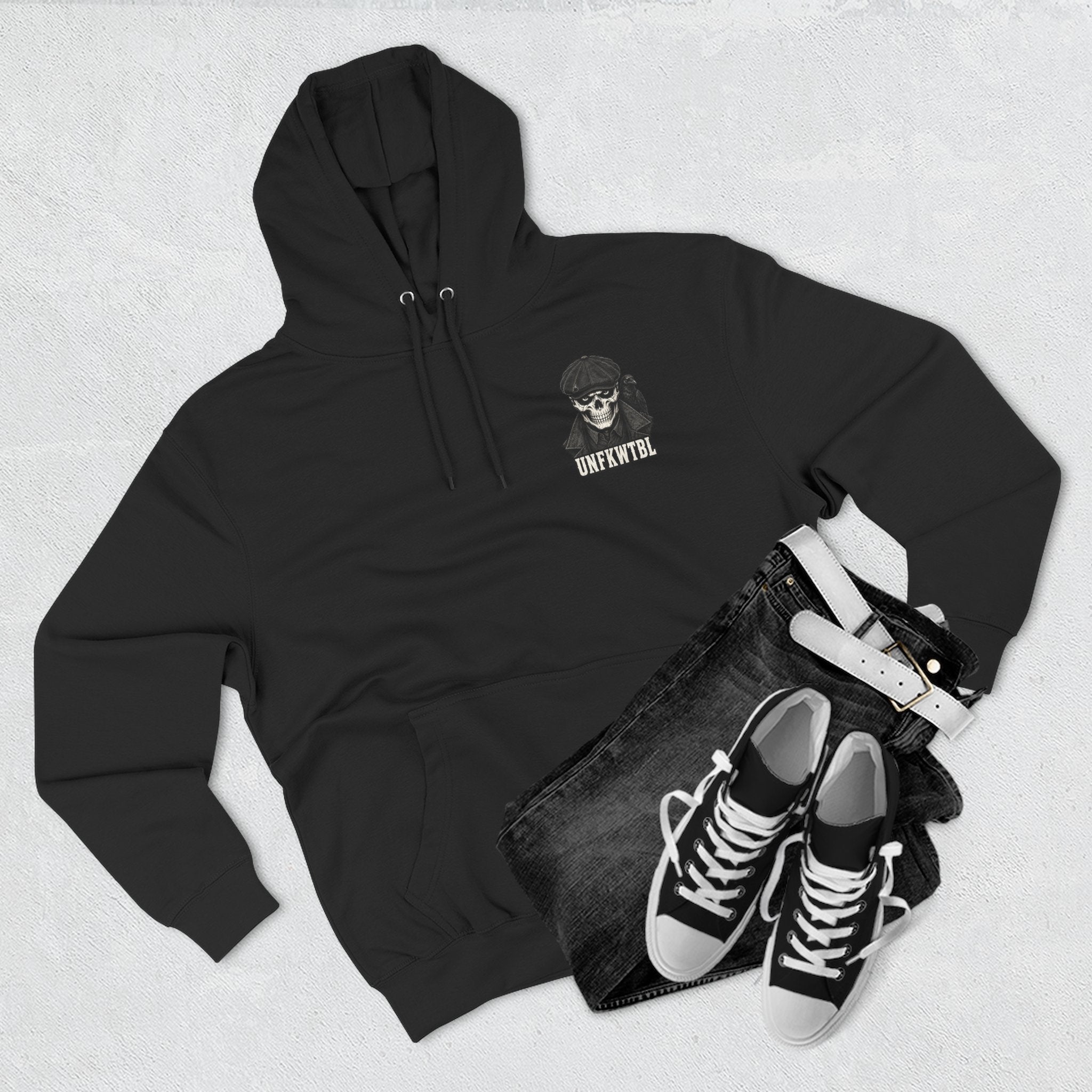 Respect Few Fear None Hoodie Skull & Raven