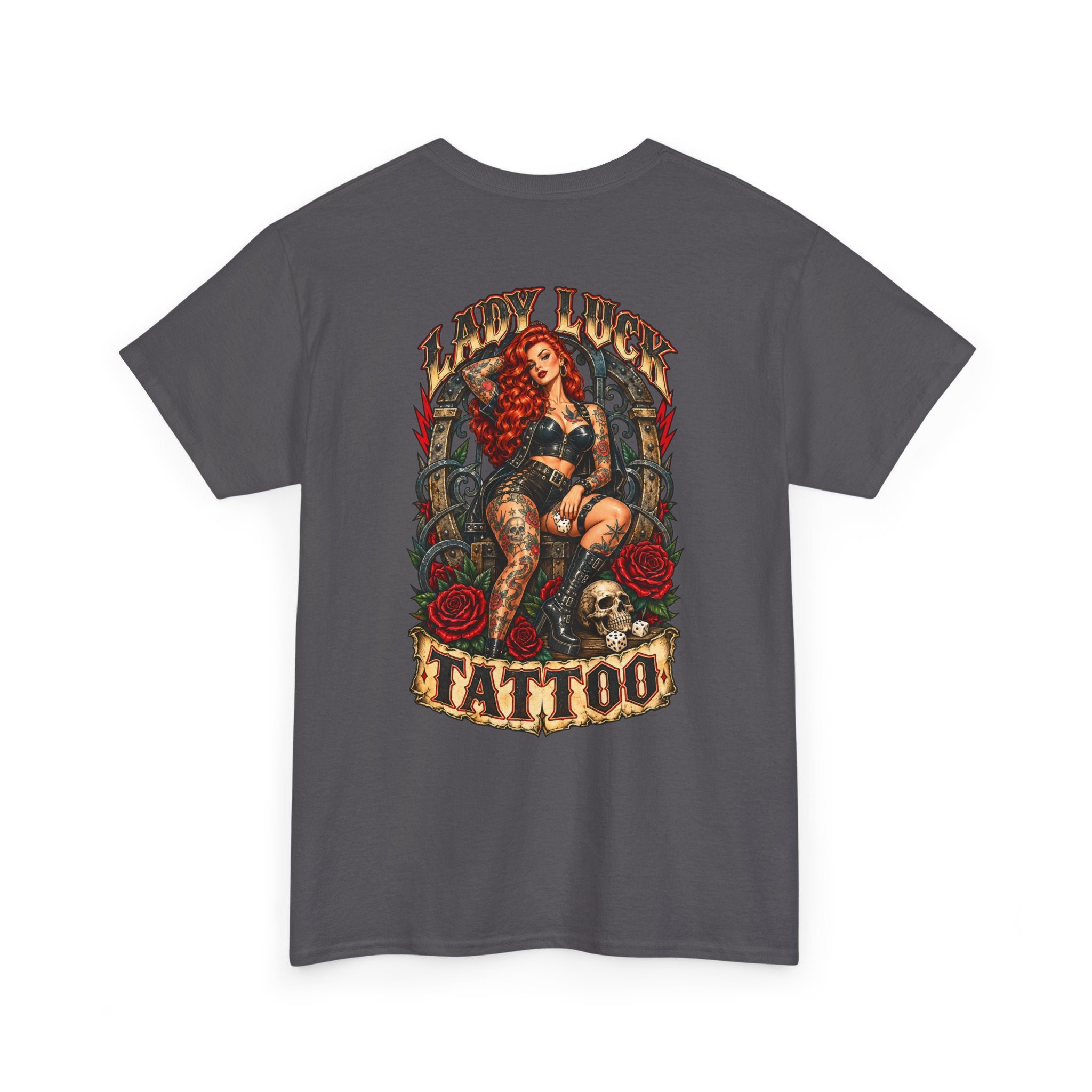 Lady Luck Tattoo Rebel Pinup Men’s Tee