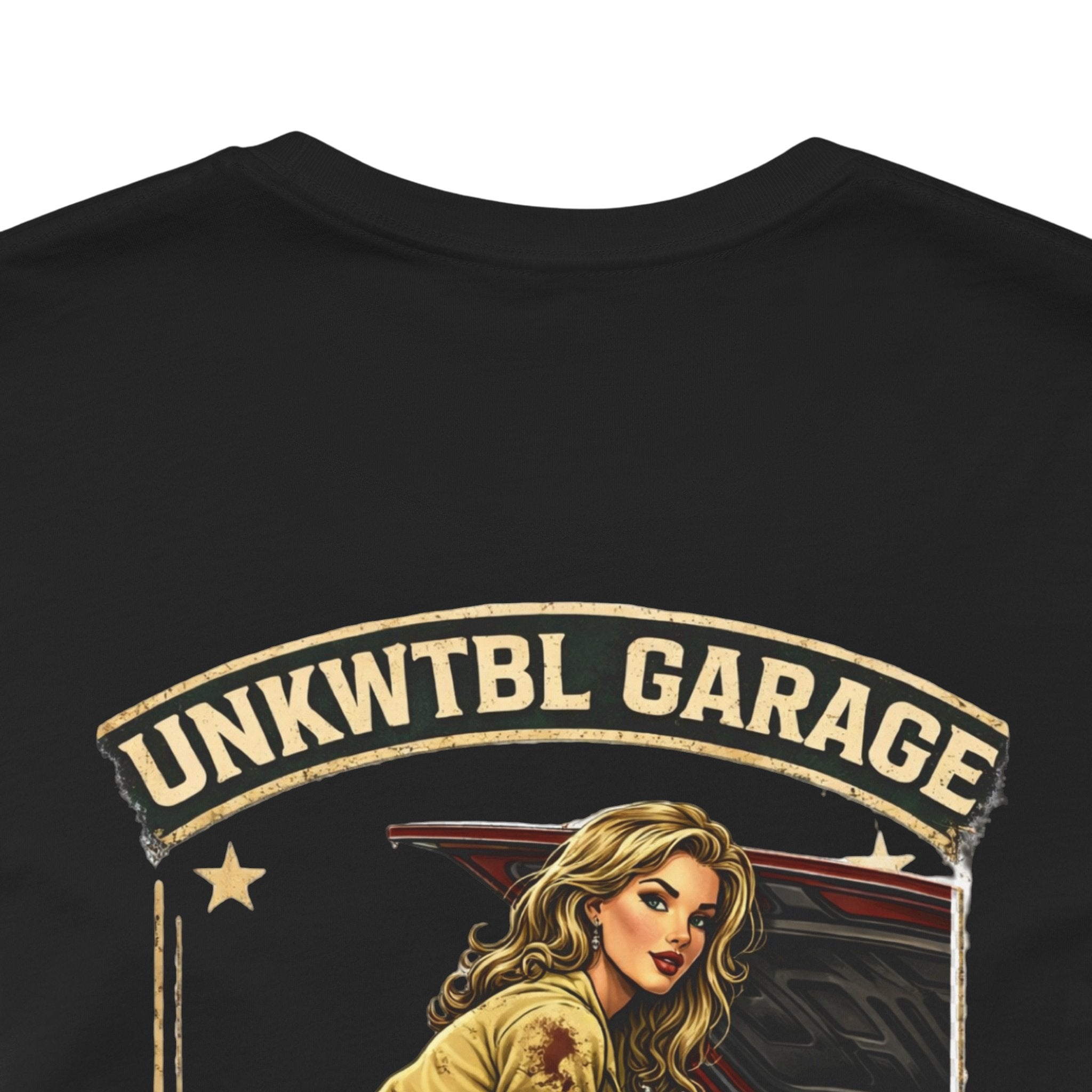 Mechanic On Duty Tee — Retro Pinup Garage T-Shirt