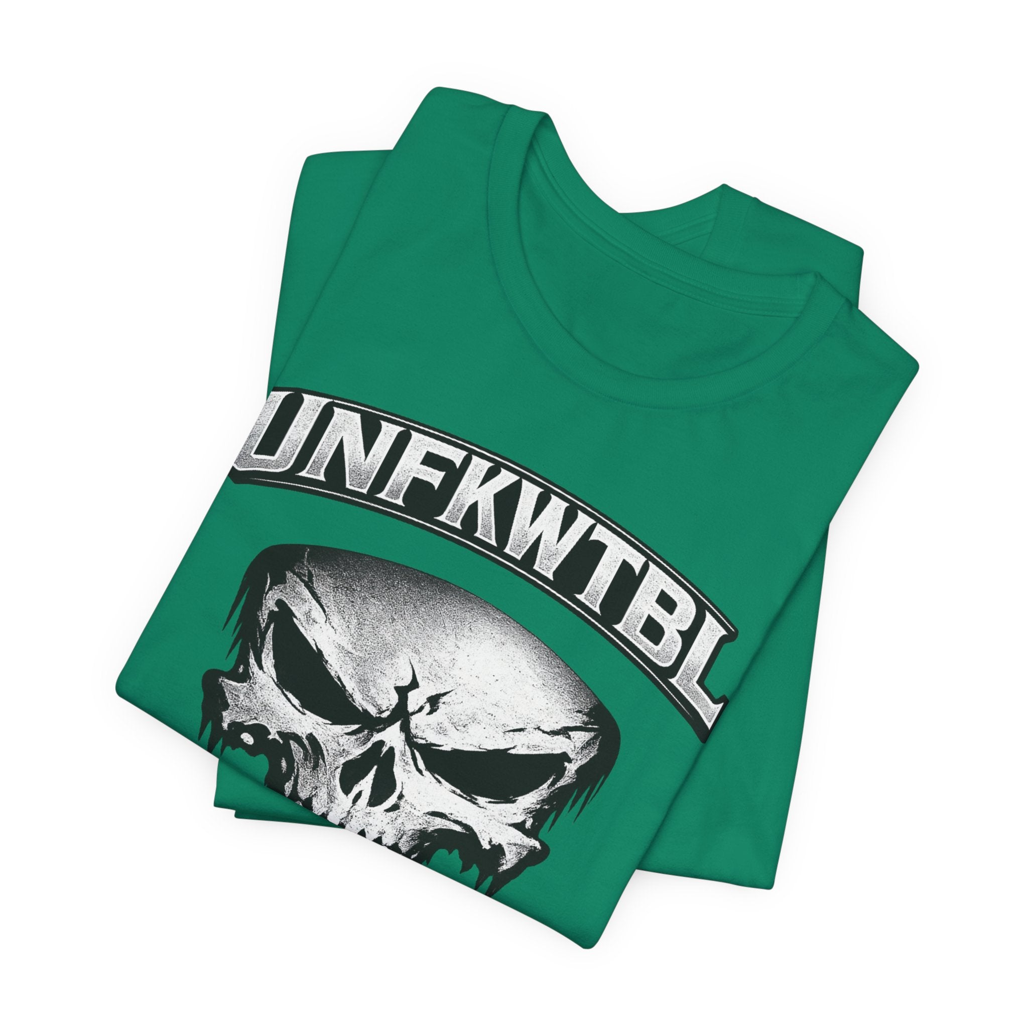 Skull Graphic T-Shirt - UNFKWTBL Gothic Drip Logo Tee