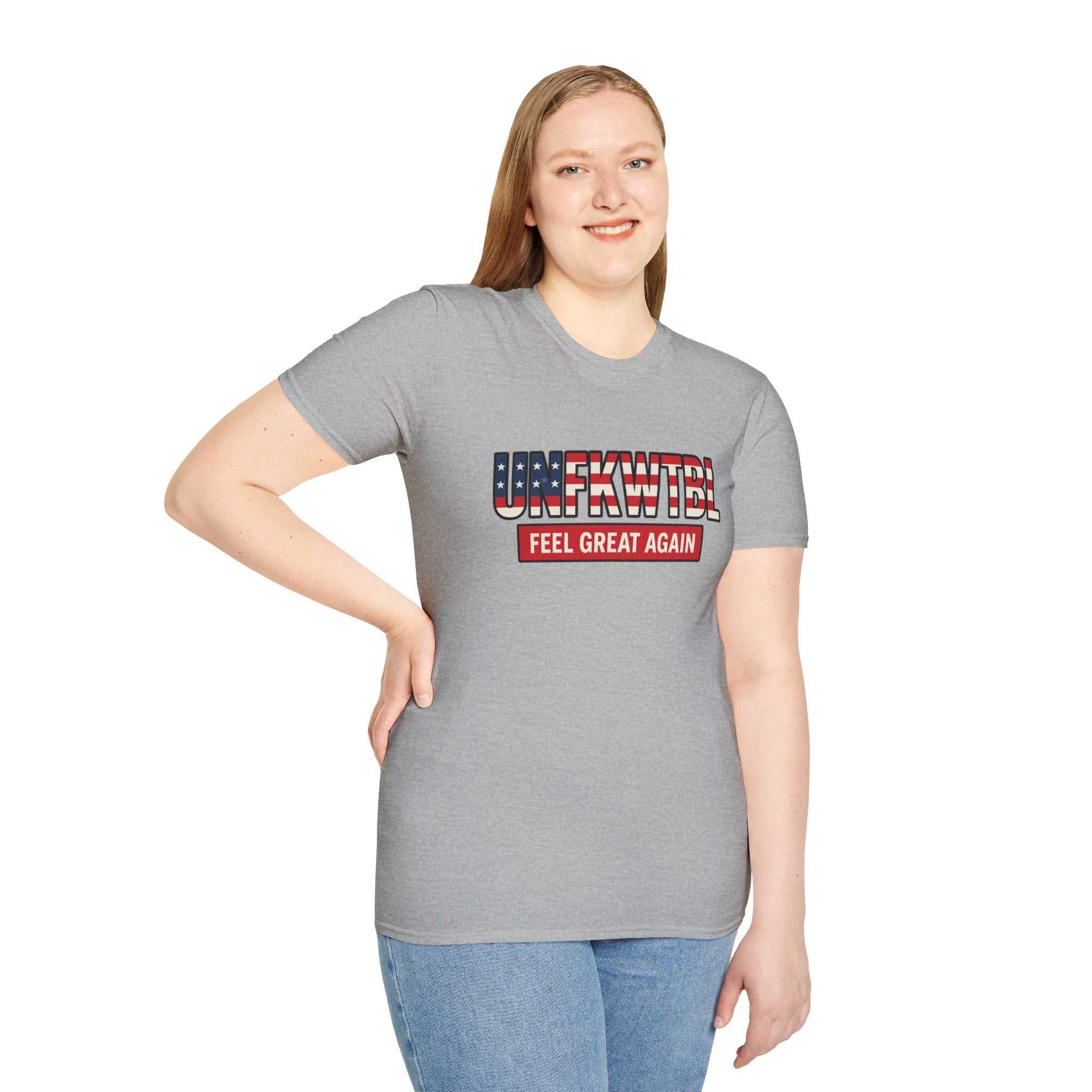 T-Shirt — "FEEL GREAT AGAIN" American Flag Graphic