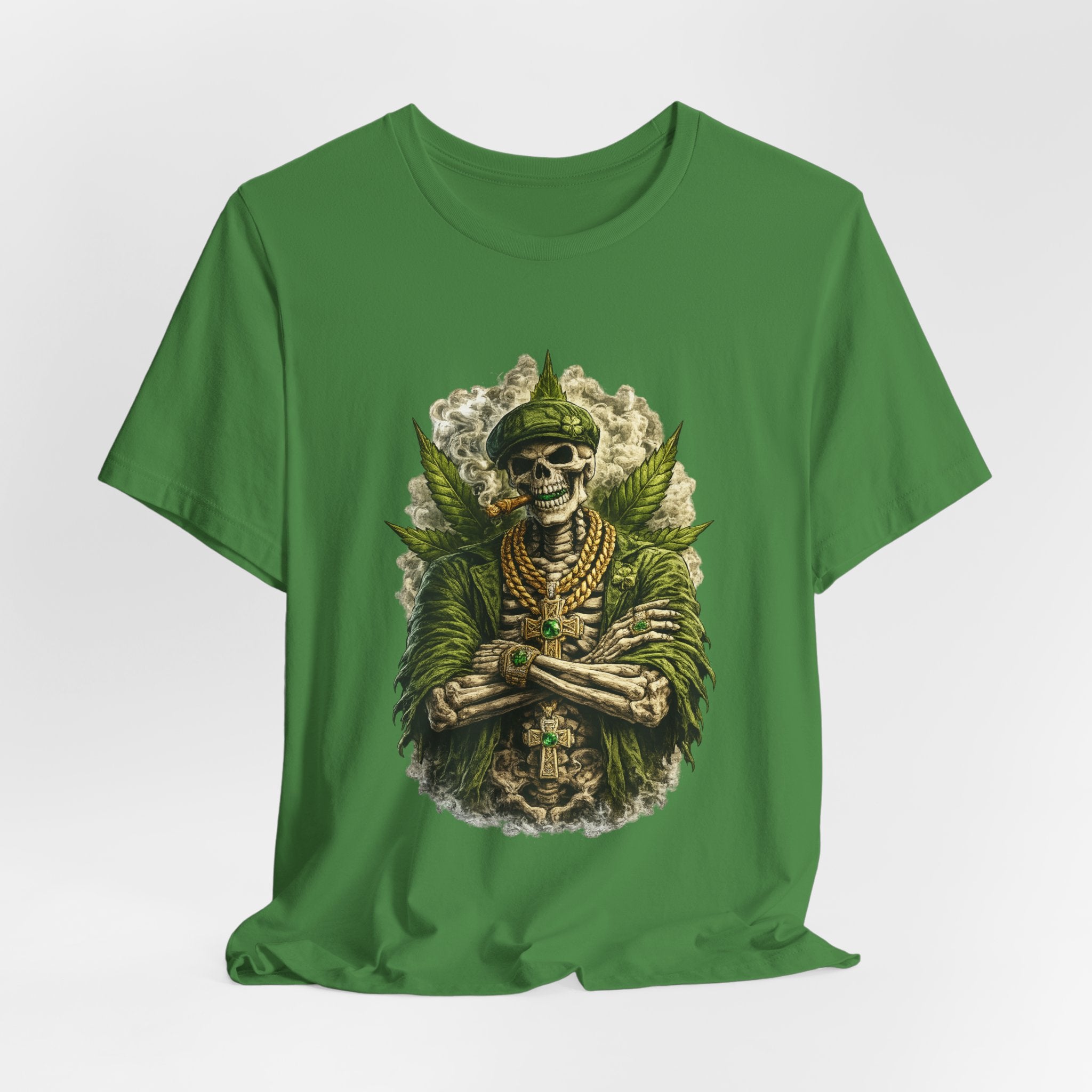 Skeleton King Graphic Tee – Regal Skull Streetwear Tee