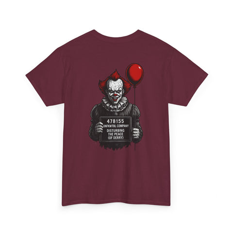 Tee - Pennywise Criminal Photo He Finally Got Caught Unisex Heavy Cotton
