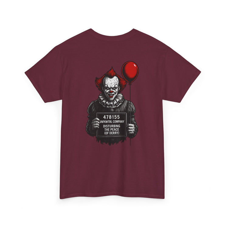 Tee - Pennywise Criminal Photo He Finally Got Caught Unisex Heavy Cotton