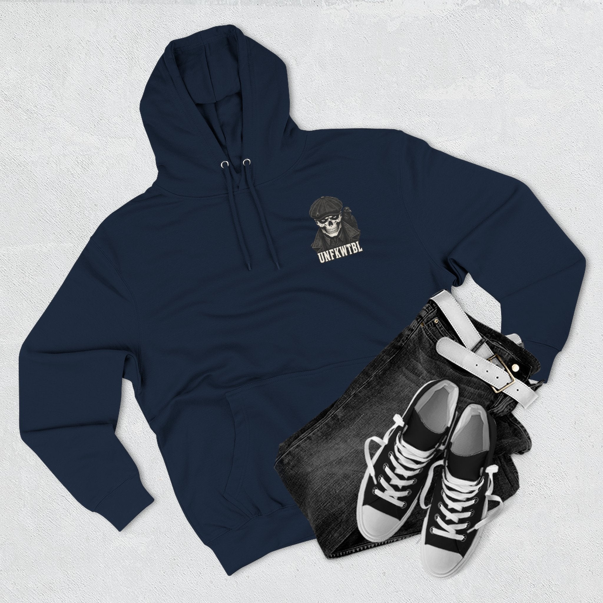 Respect Few Fear None Hoodie Skull & Raven