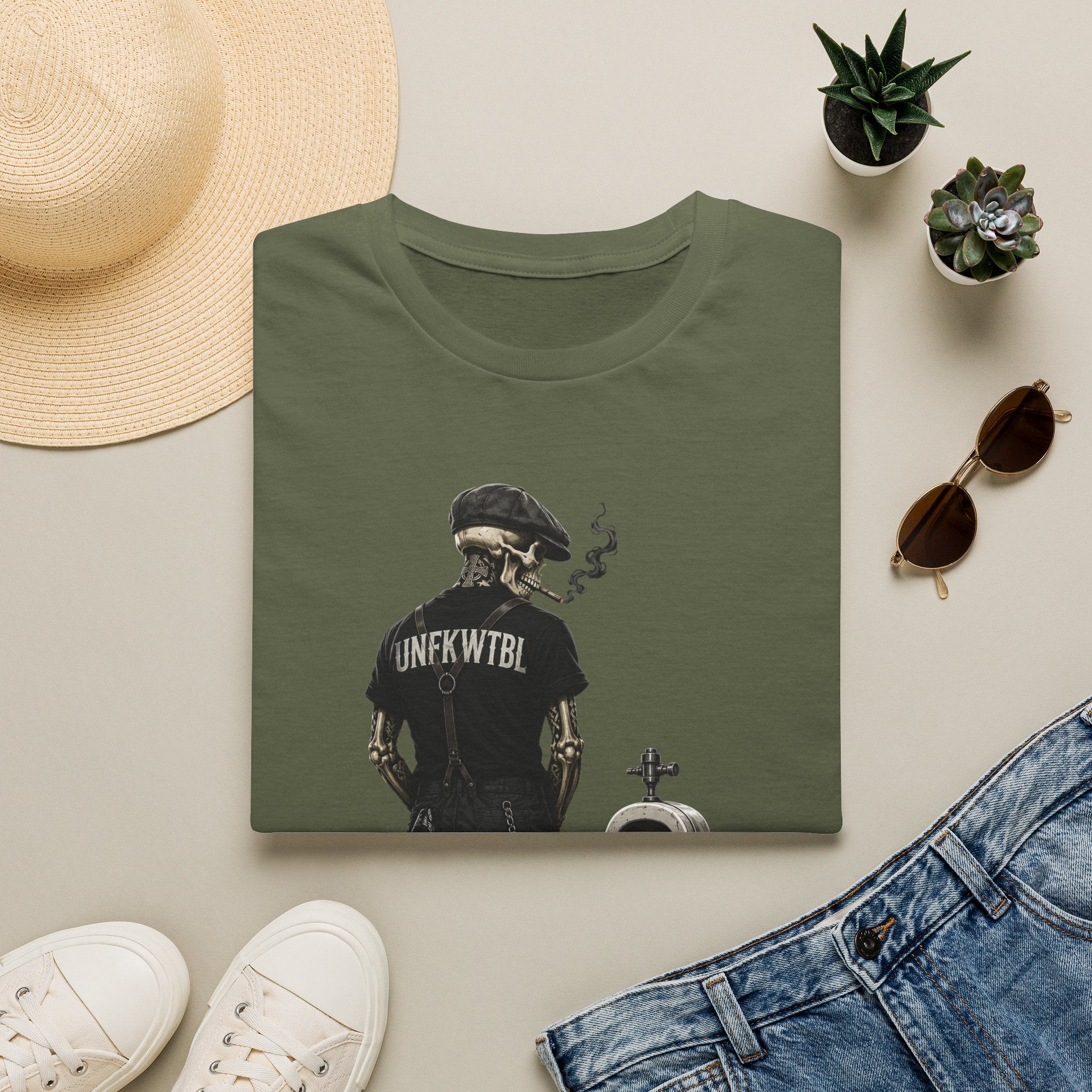 Rebel Skeleton Graphic T-Shirt — UNFKWTBL Streetwear Tee