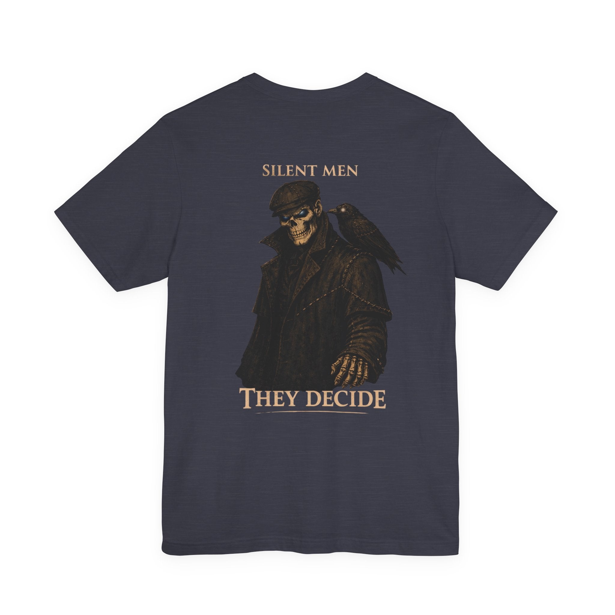 Silent Men Skull Rider Tee — 'Silent Men They Decide' Graphic T-Shirt