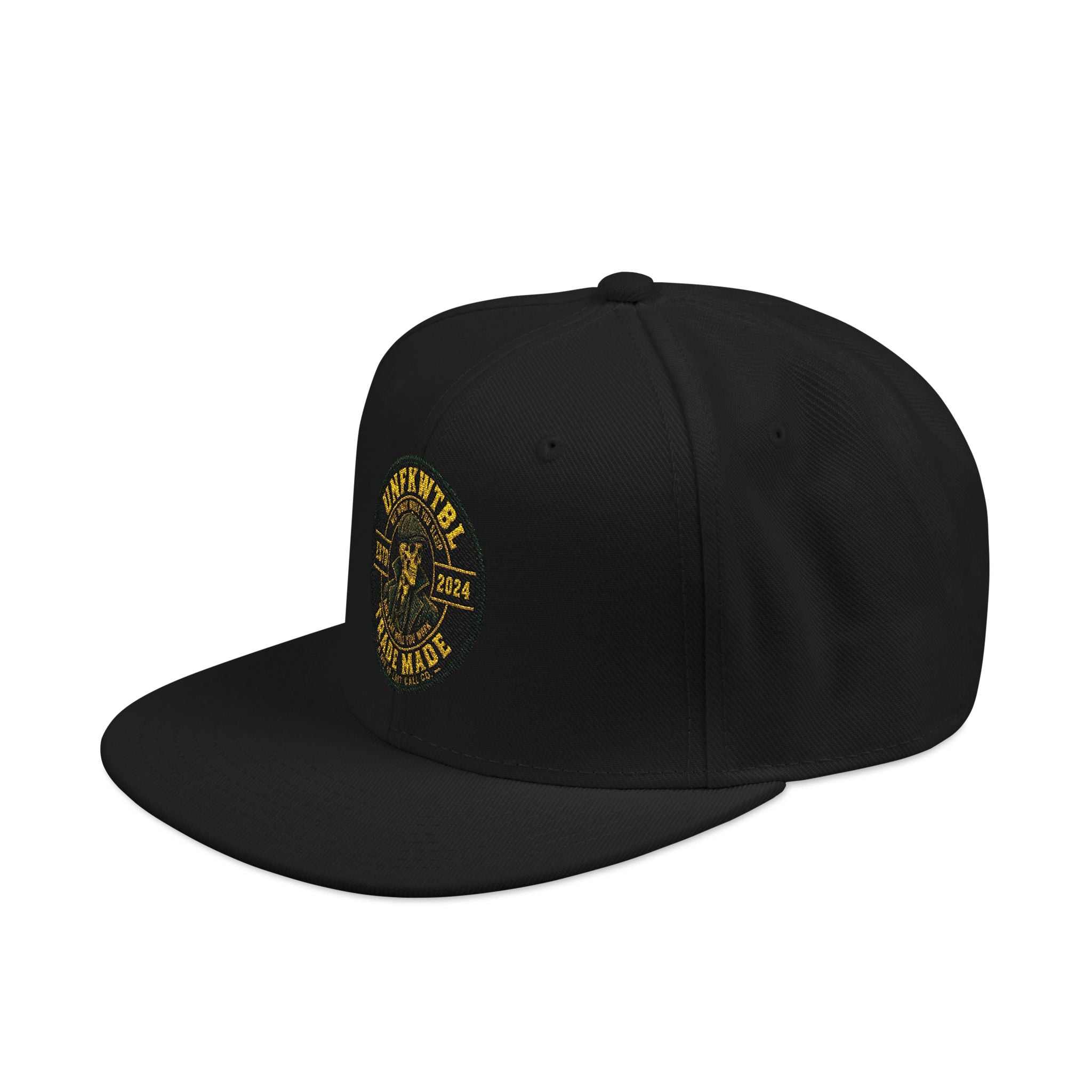 Embroidered Clover Snapback Hat — Lucky Shamrock Patch with American Flag