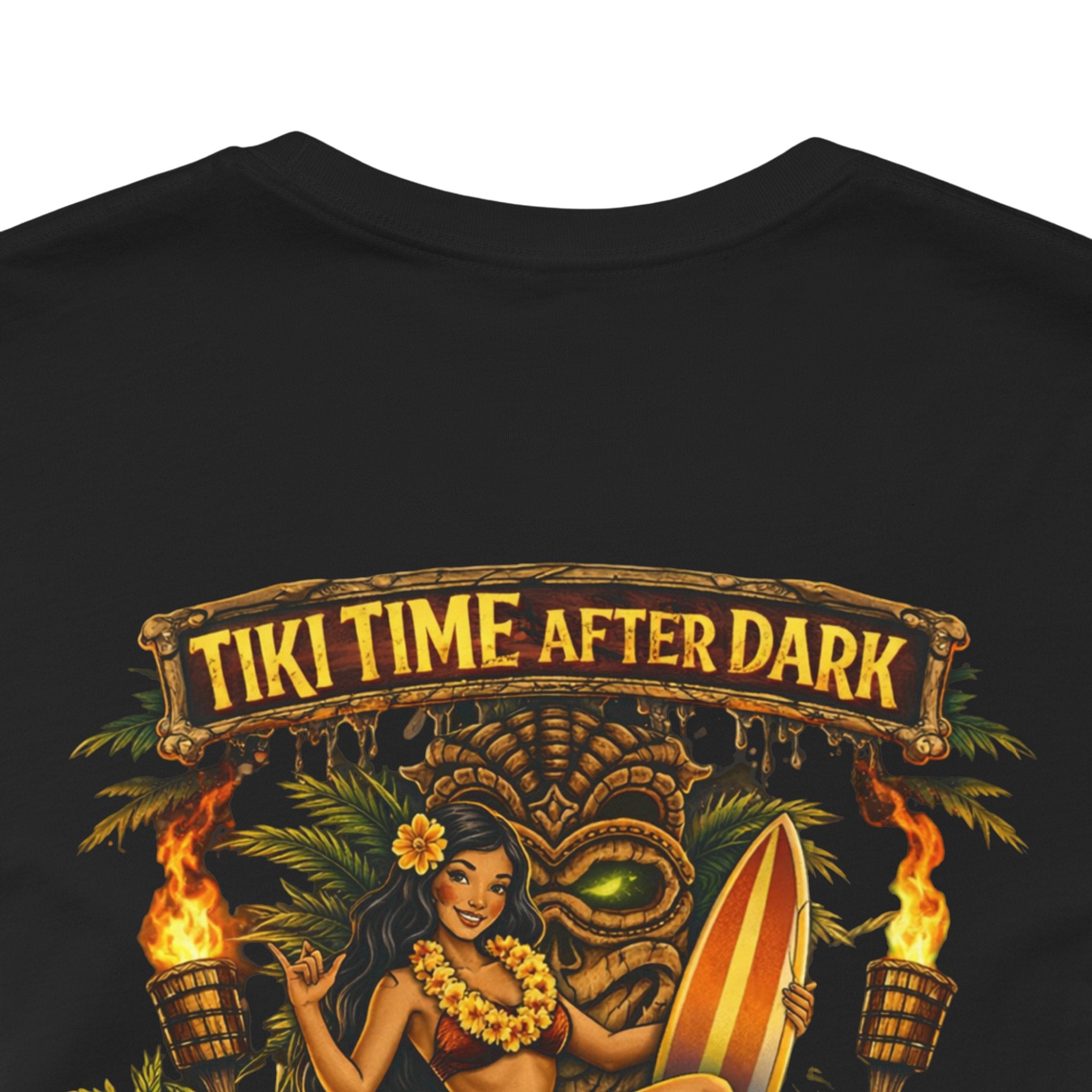 Tiki Time After Dark Tee — Vintage Tropical Bar Graphic T-Shirt