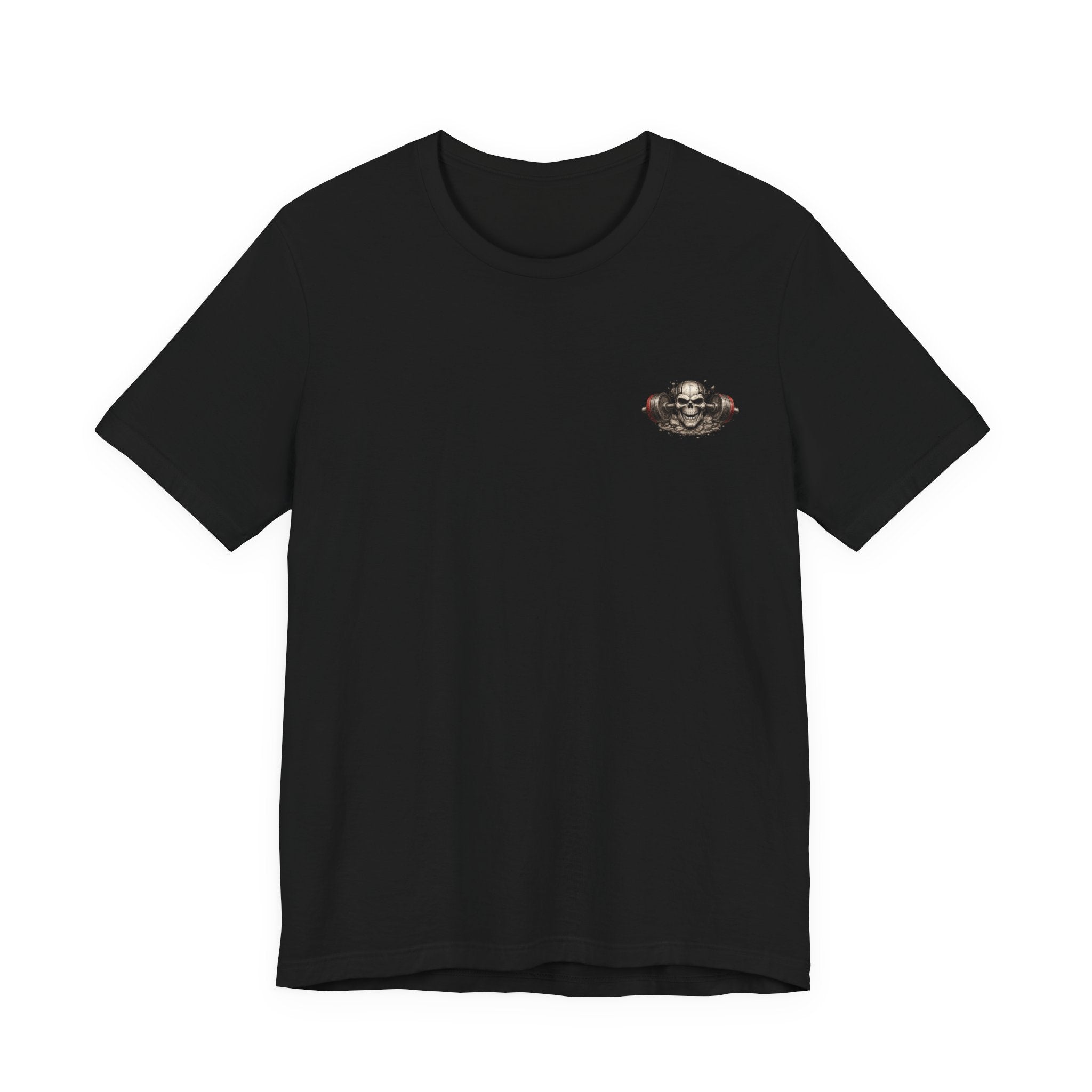Weightlifting Tee — Vintage Bench Press Skull Design (UNFKWTBL)