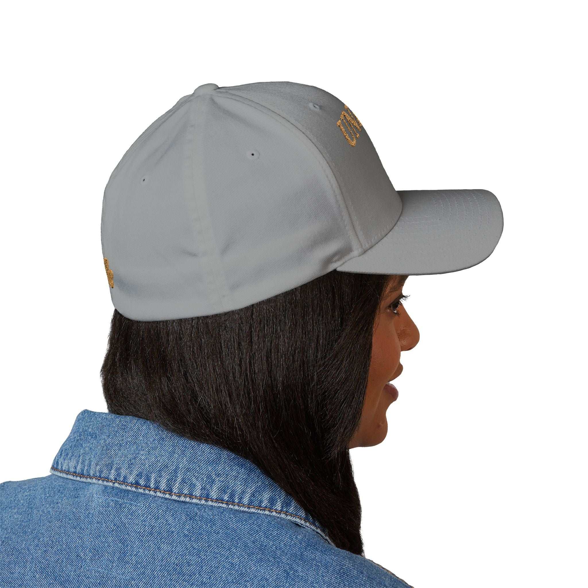 UNFKWTBL Embroidered Cap — Gold Shamrock Lucky Baseball Hat