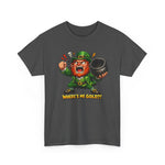 Leprechaun Where's My Pot of Gold T-Shirt | St. Patrick's Day Irish Tee