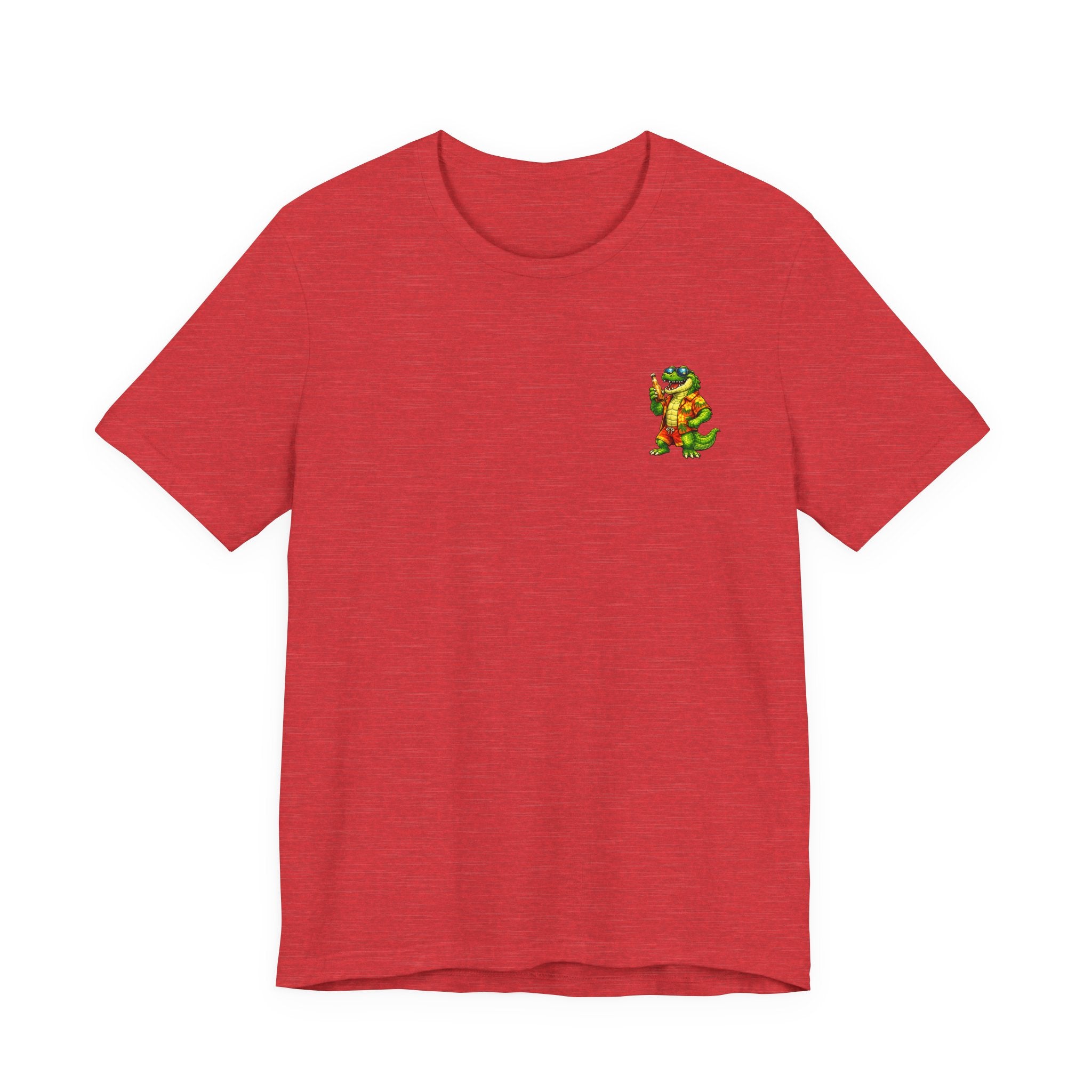 Vacation Party Tee — "This Is Why We Vacation" Tropical Shark & Gator Graphic Shirt