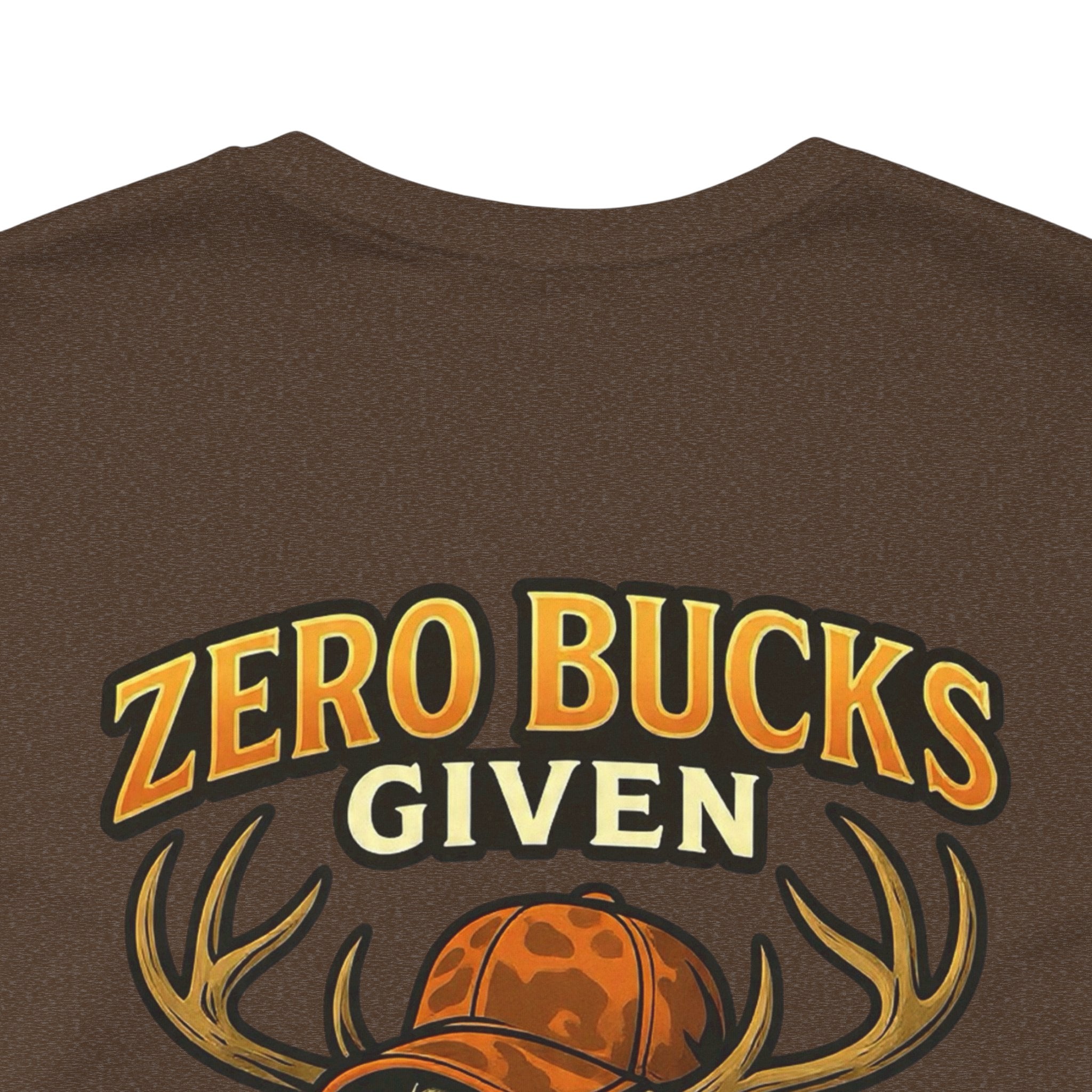 Zero Bucks Given Skull Deer Graphic Tee