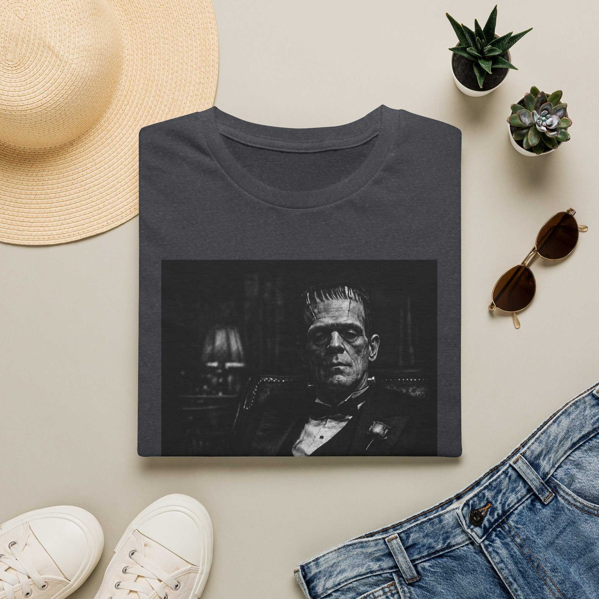Frankenstein Portrait Tee — "Nothing To Do" Gothic Horror T-Shirt