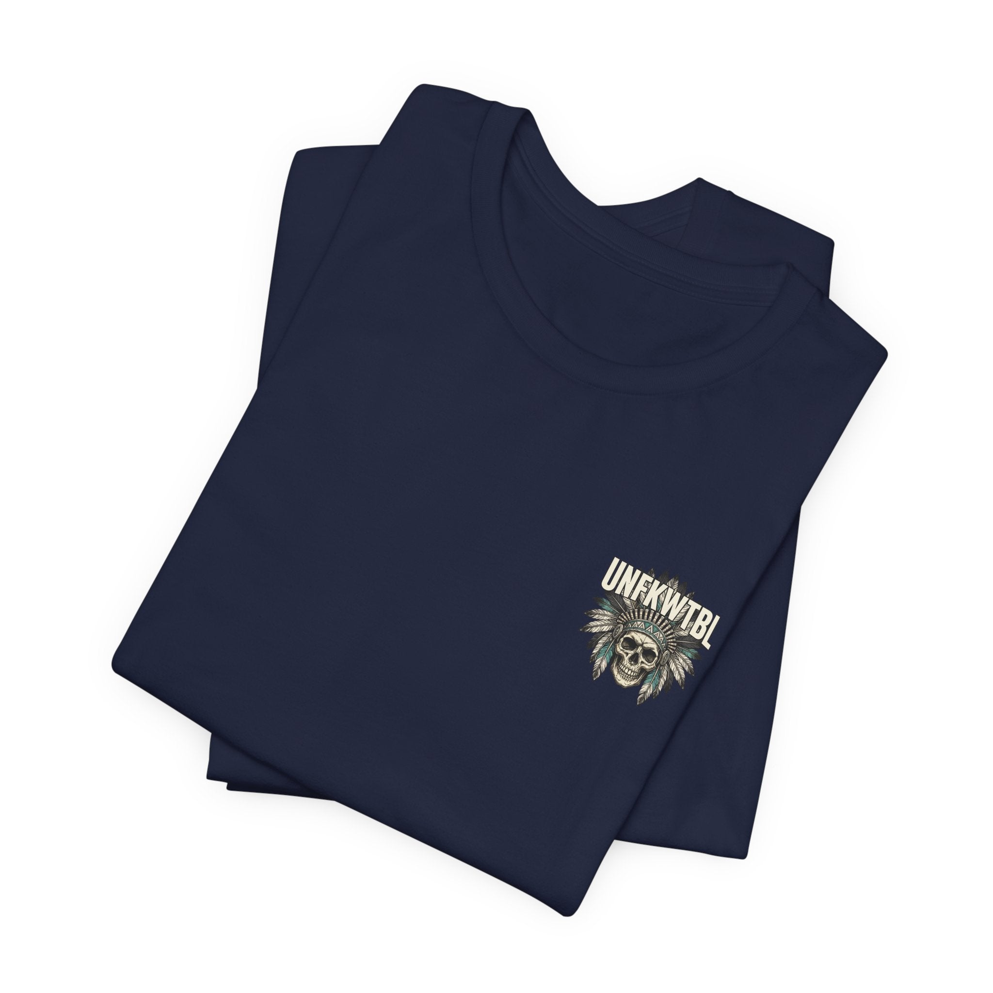 American Iron Motorcycle T-Shirt — "UNFKWTBL" Patriotic Eagle & Skull Tee