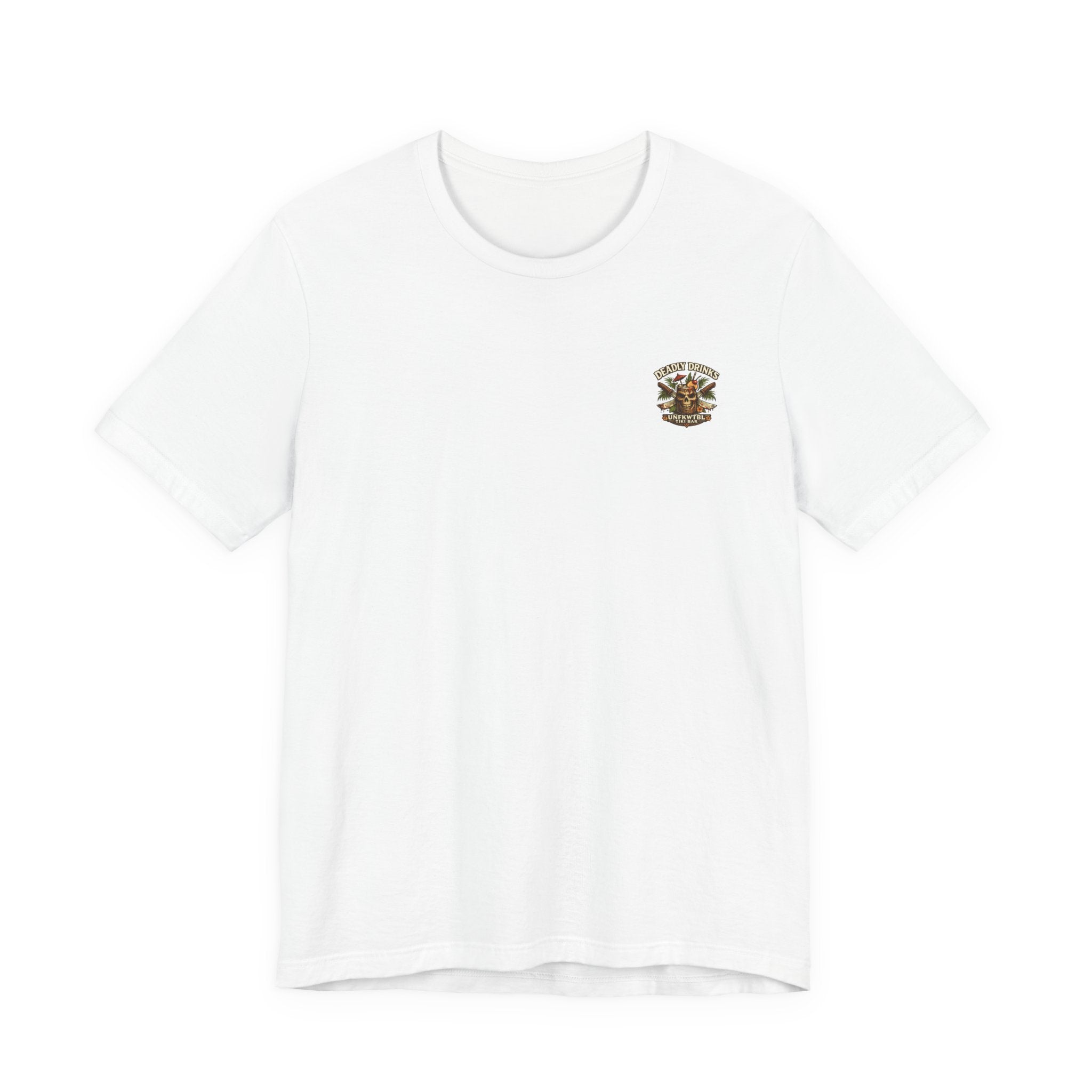 Annabelle Tropical Doll Graphic Tee - Retro Cocktail Girl T-Shirt