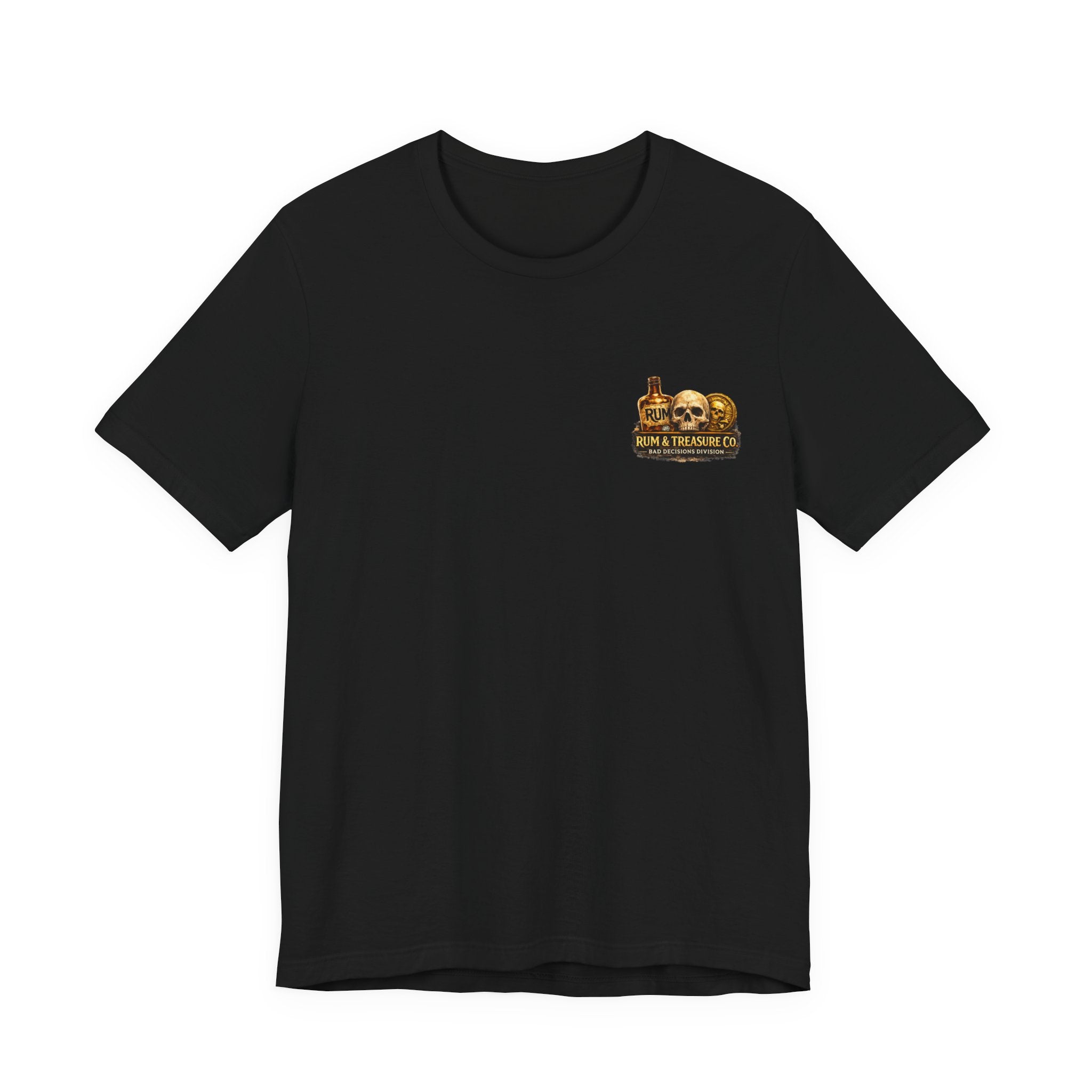 Pirate Skull Treasure Tee — Skeleton Captain, Mermaids & Gold Chest Graphic T-Shirt