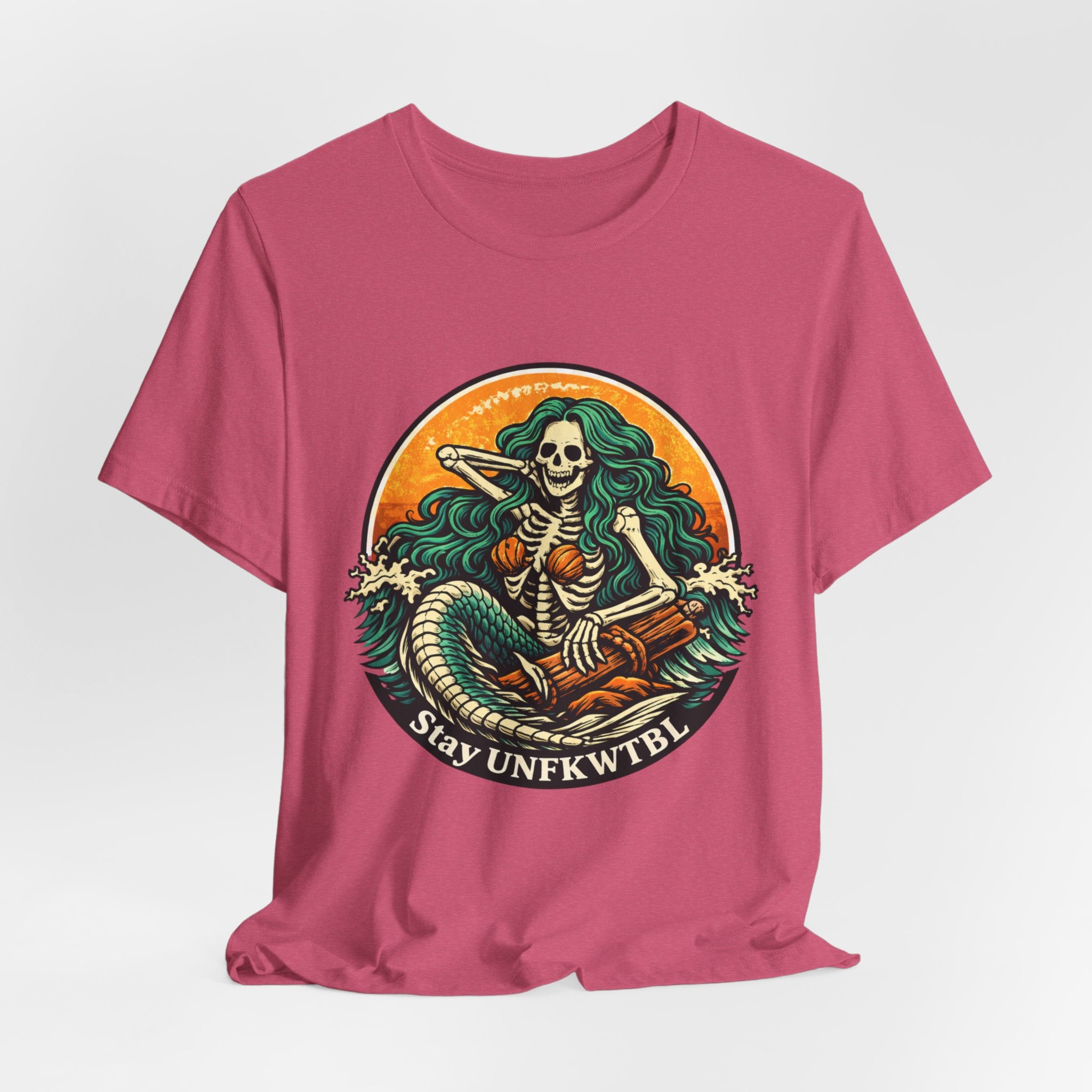 Stay Unfkwtbl Mermaid Skeleton T-Shirt