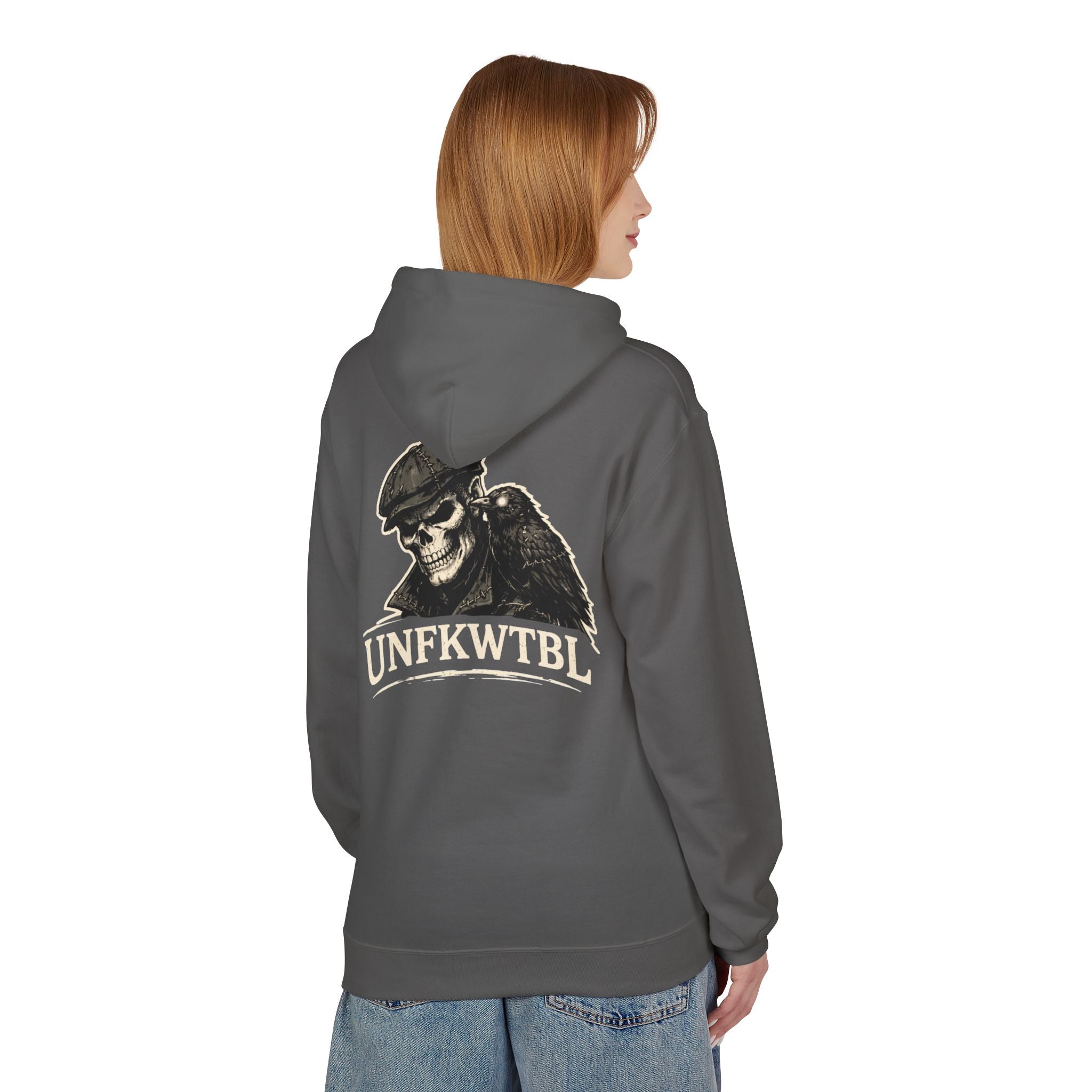Skull & Raven "UNFKWTBL" Hoodie — Gothic Streetwear Pullover