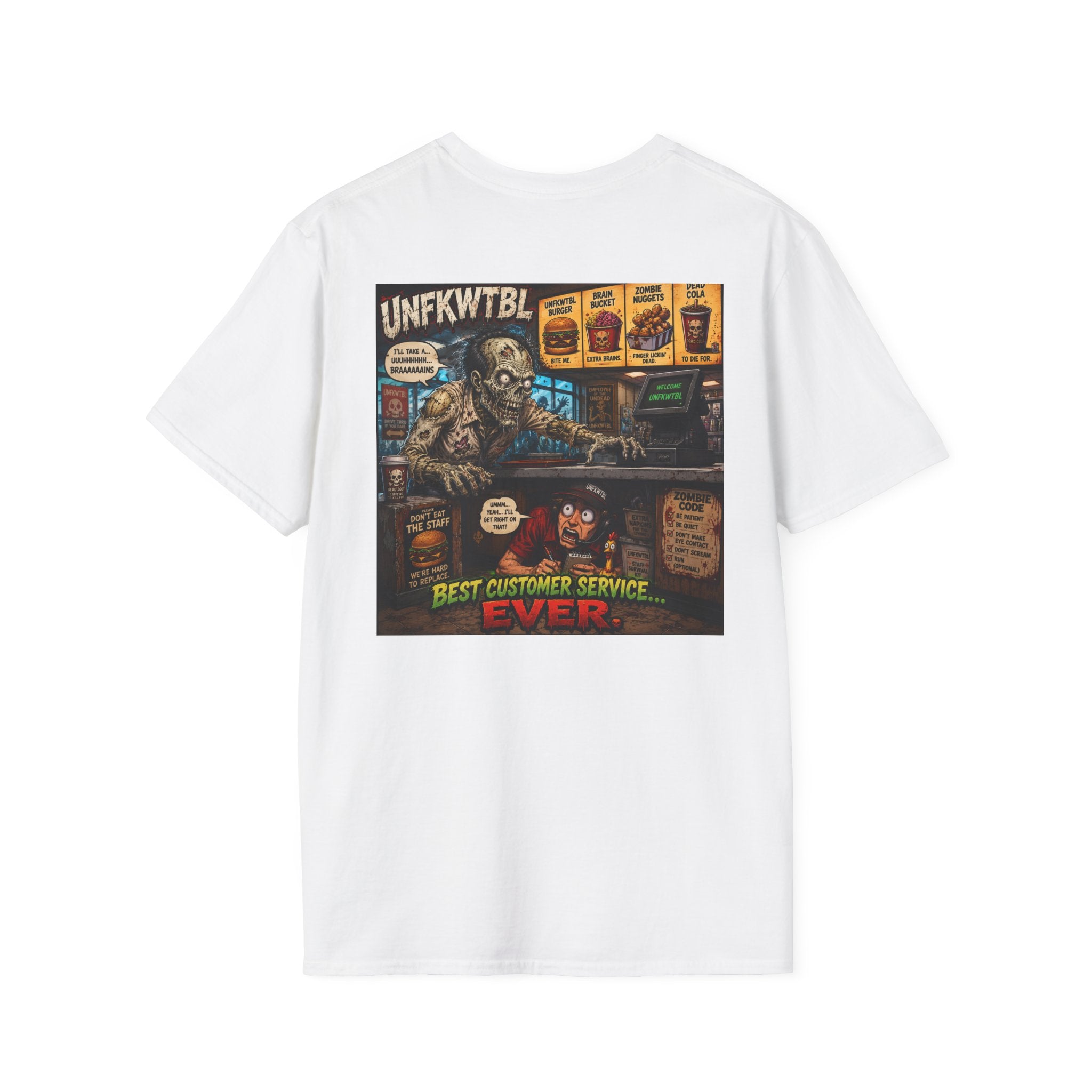 Vintage T-Shirt — "Zombie Wants Fast Food" Band Graphic