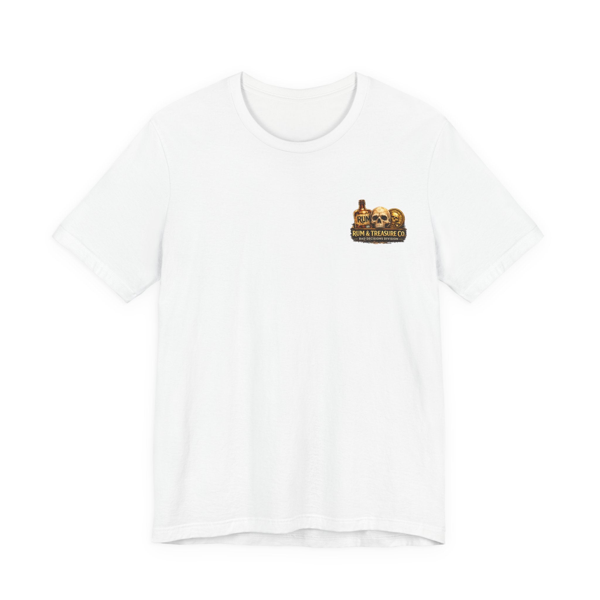 Gold First Pirate Tee — 'Gold First, Questions Later' Treasure Skull T-Shirt