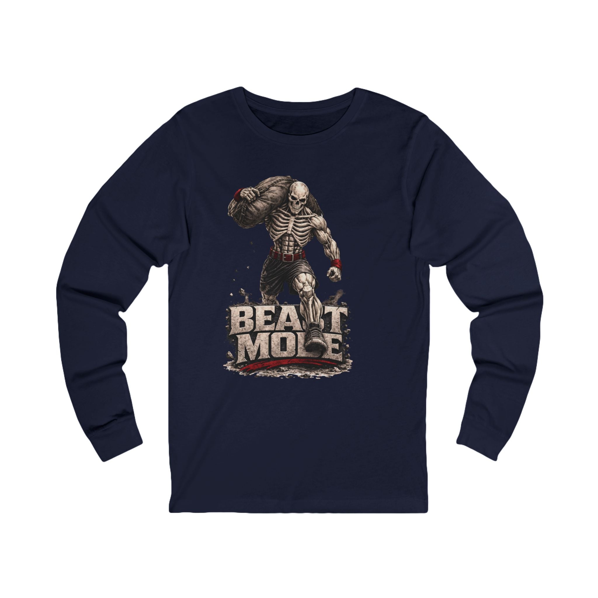 Beast Mode Skeleton Long Sleeve Tee