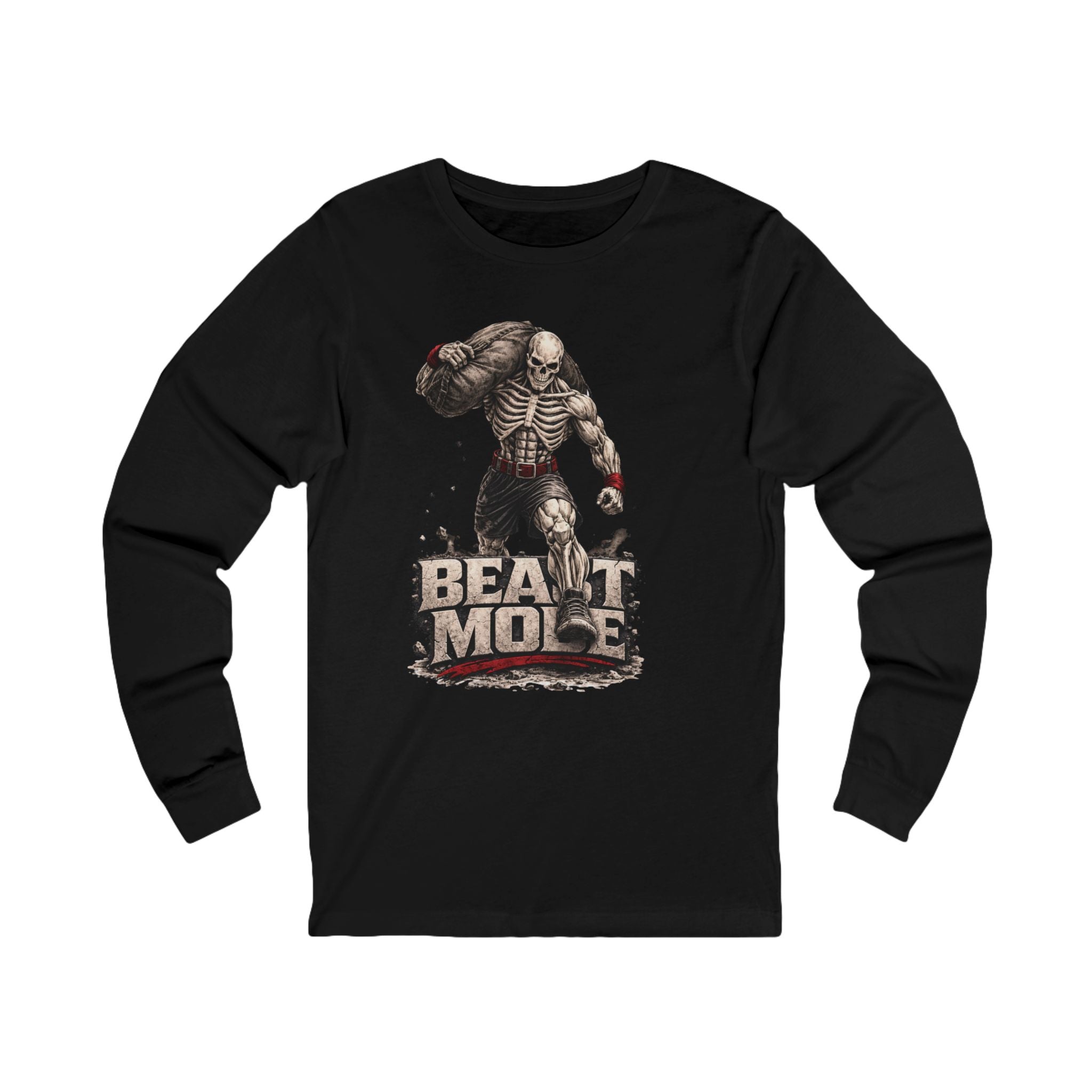 Beast Mode Skeleton Long Sleeve Tee