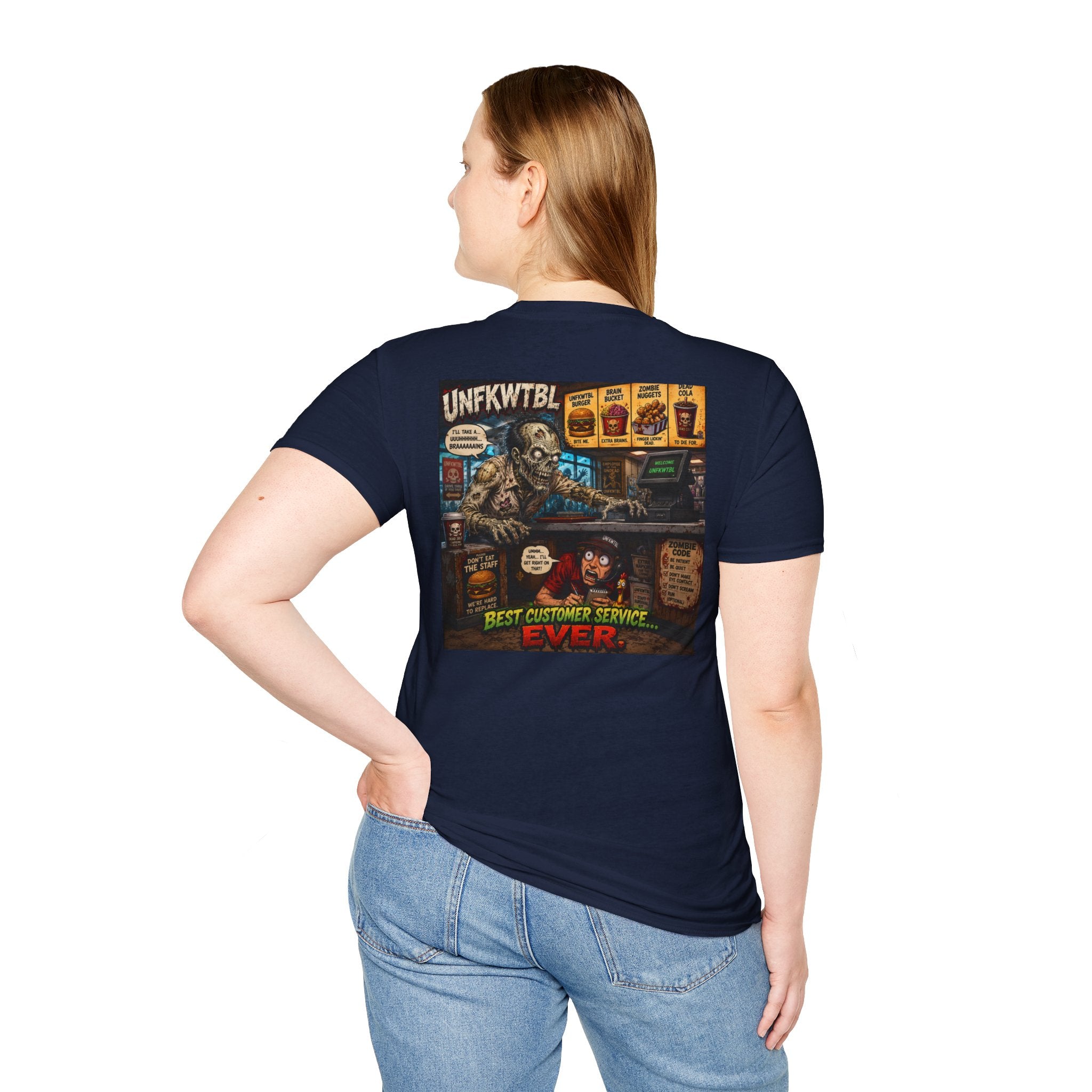 Vintage T-Shirt — "Zombie Wants Fast Food" Band Graphic
