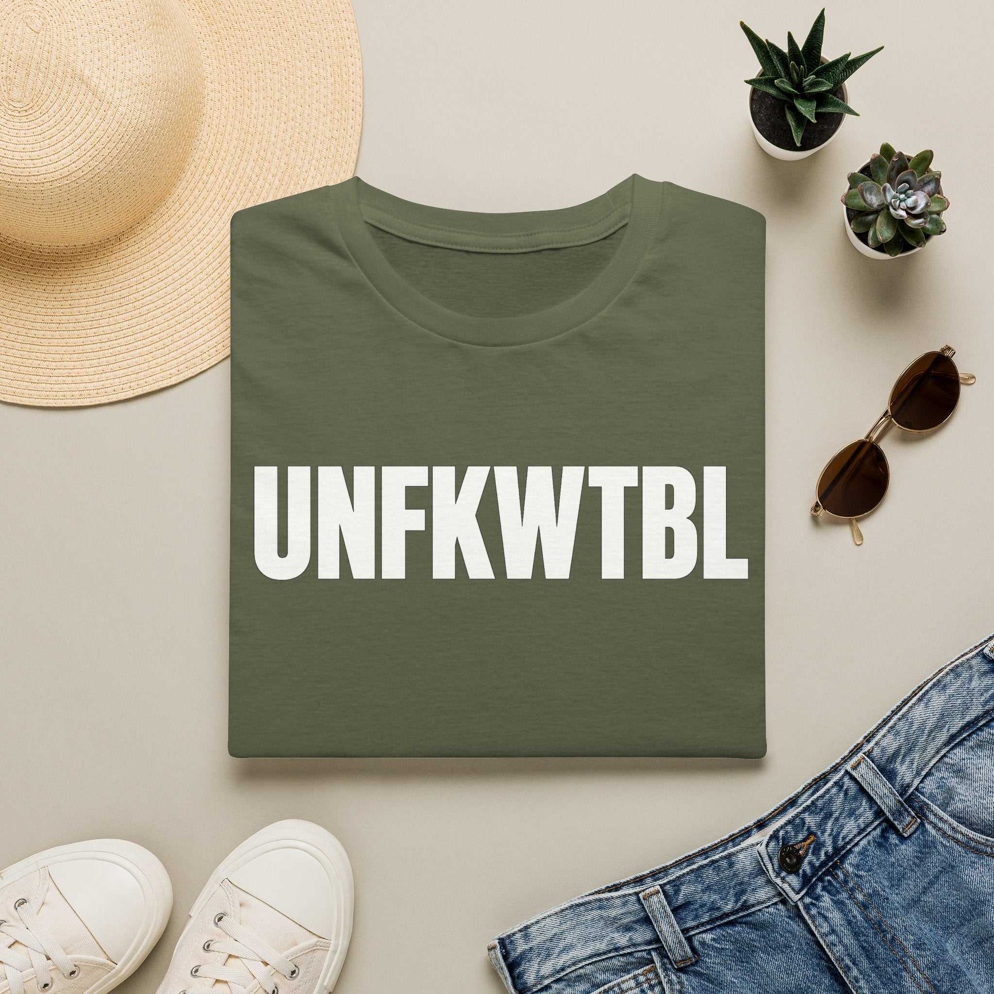 UNFKWTBL Graphic Tee — Bold Abbreviation Statement Shirt