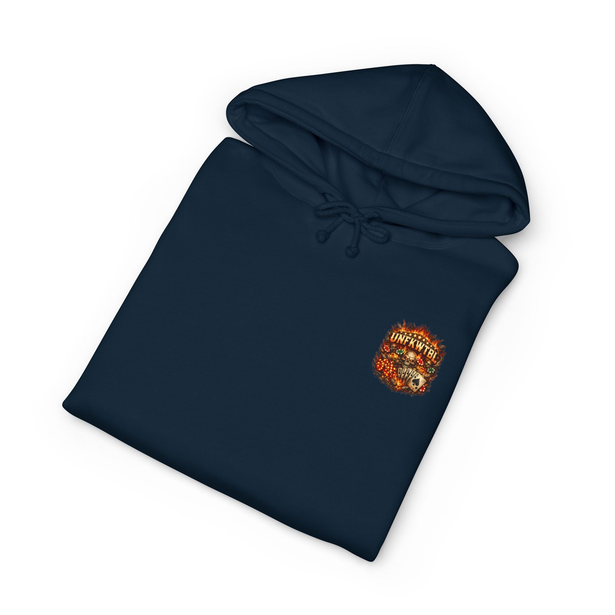 Hoodie — "Double or Nothing" Skull Poker Graphic Hoodie