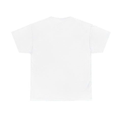 White unisex t-shirt back view plain blank zombie football design tee