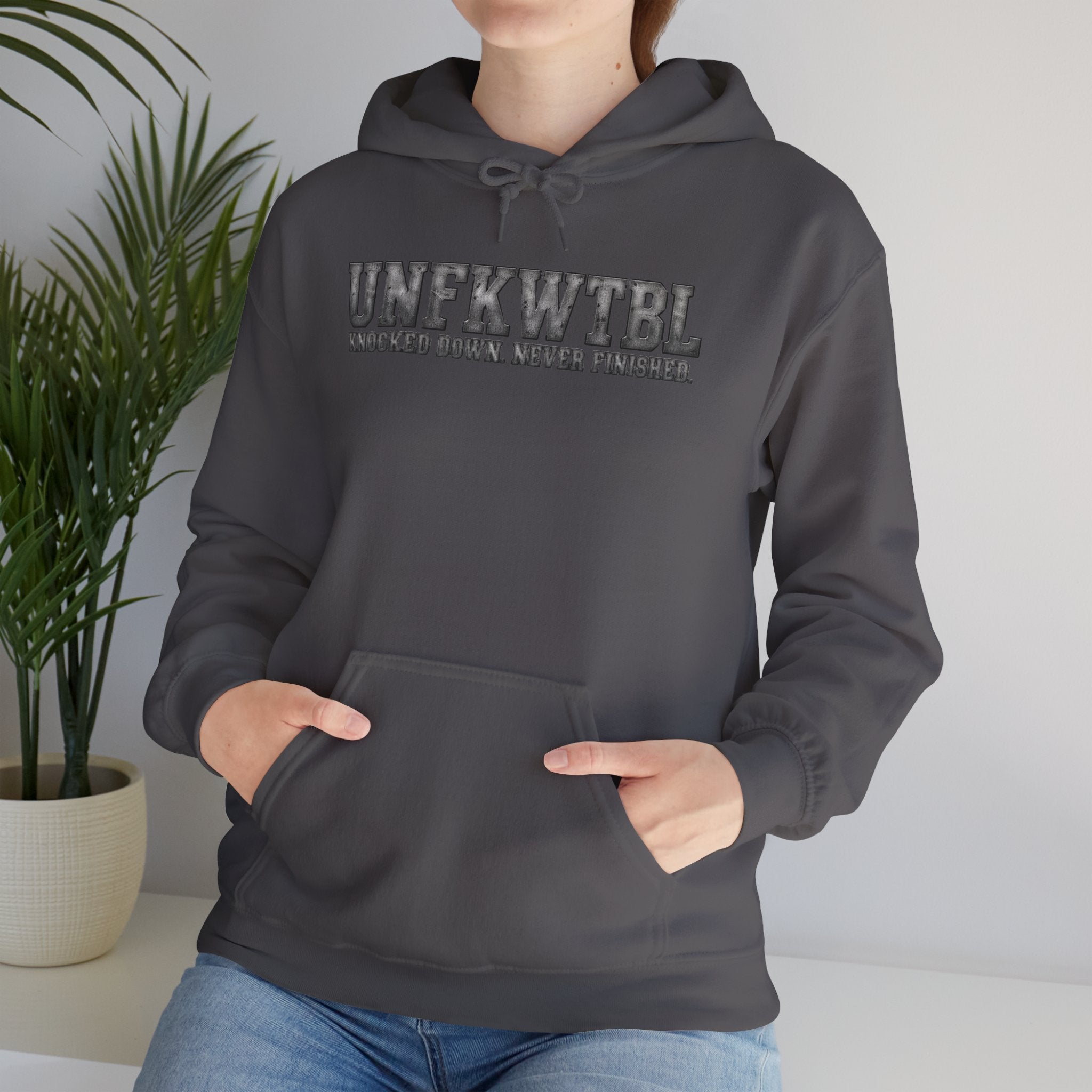 Hoodie — UNFKWTBL Distressed Logo Pullover
