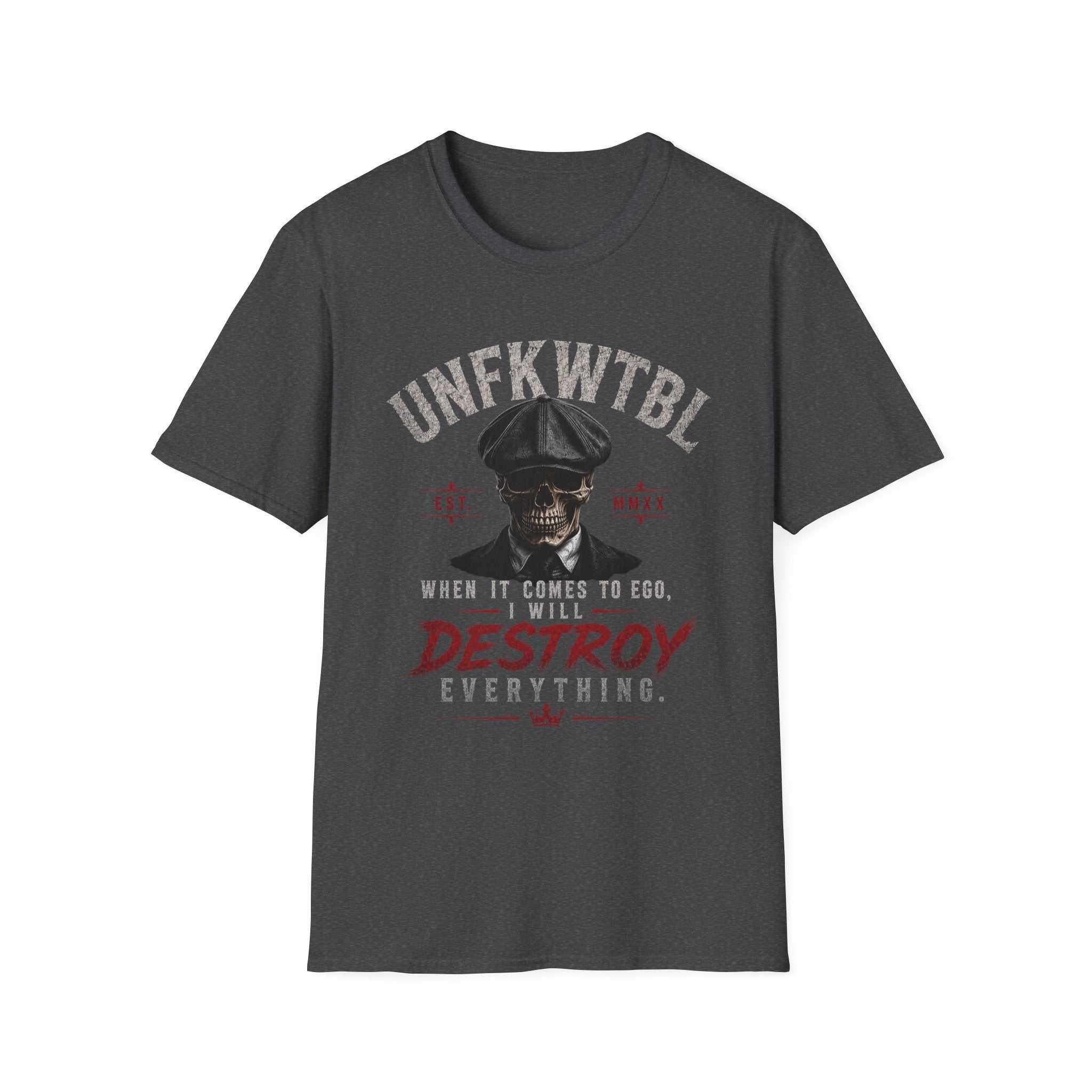 Skull Peaky Blinders T-Shirt — UNFKWTBL “Destroy Everything” Graphic Tee